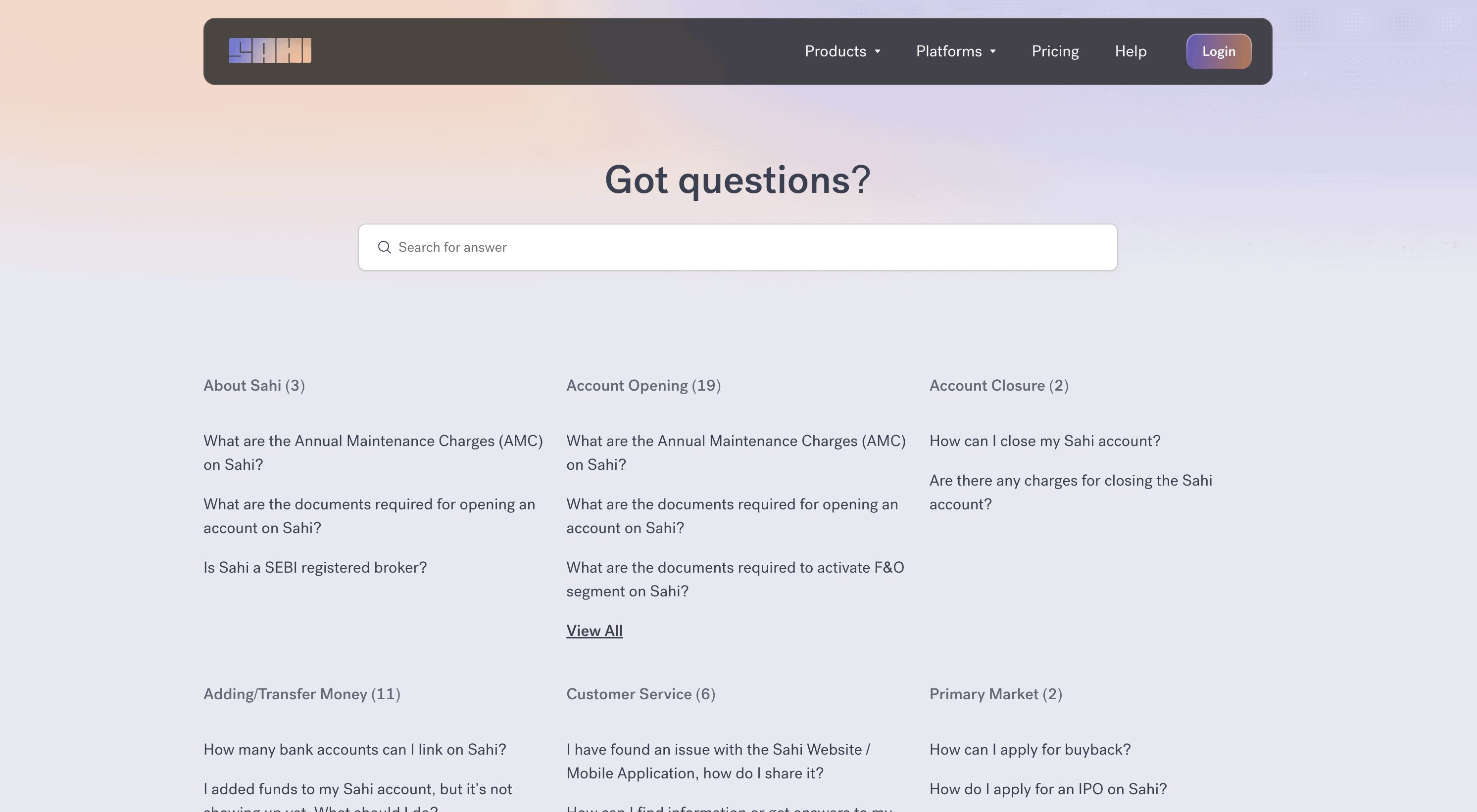 Sahi.com - Stock Trading Platform Landing
