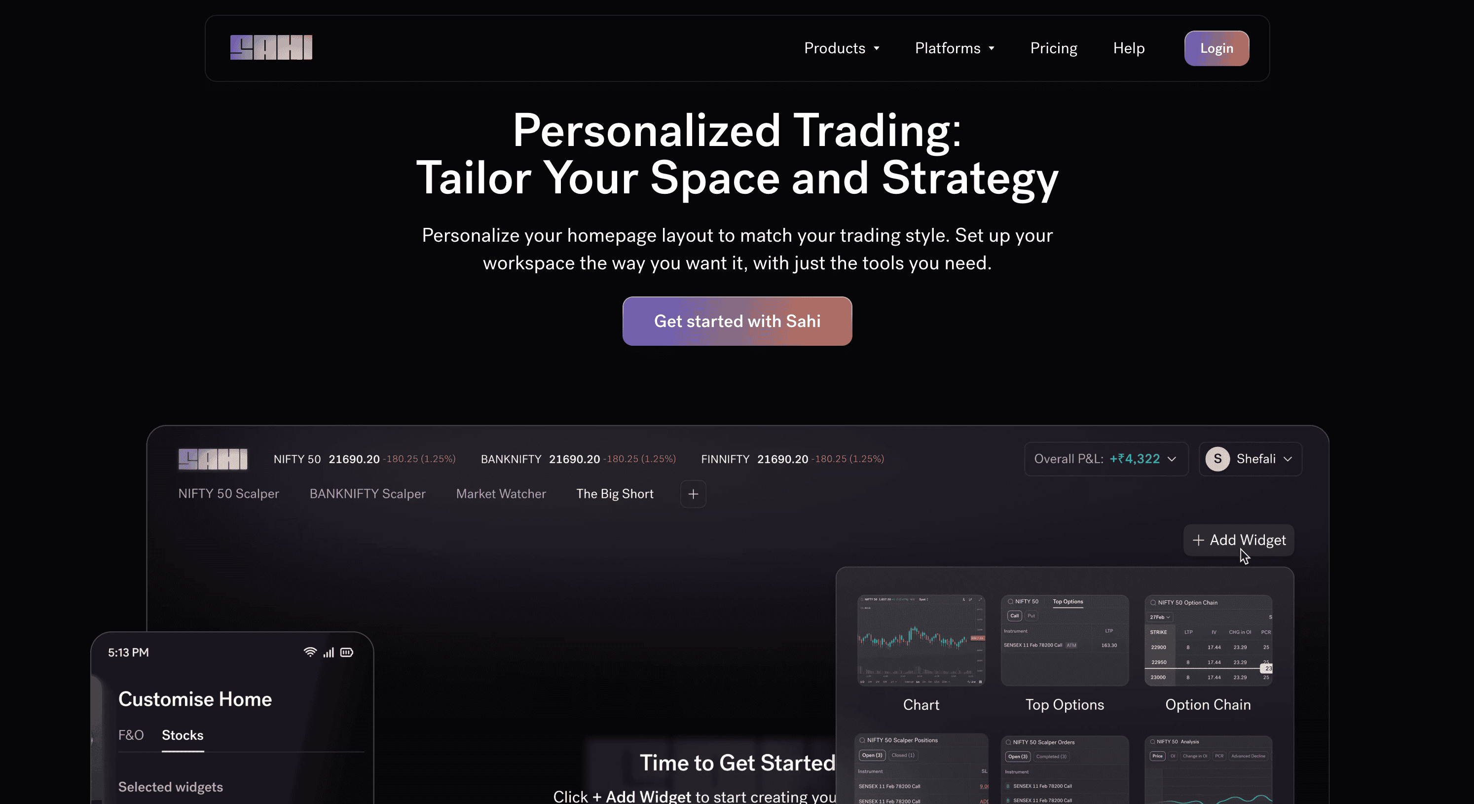 Sahi.com - Stock Trading Platform Landing