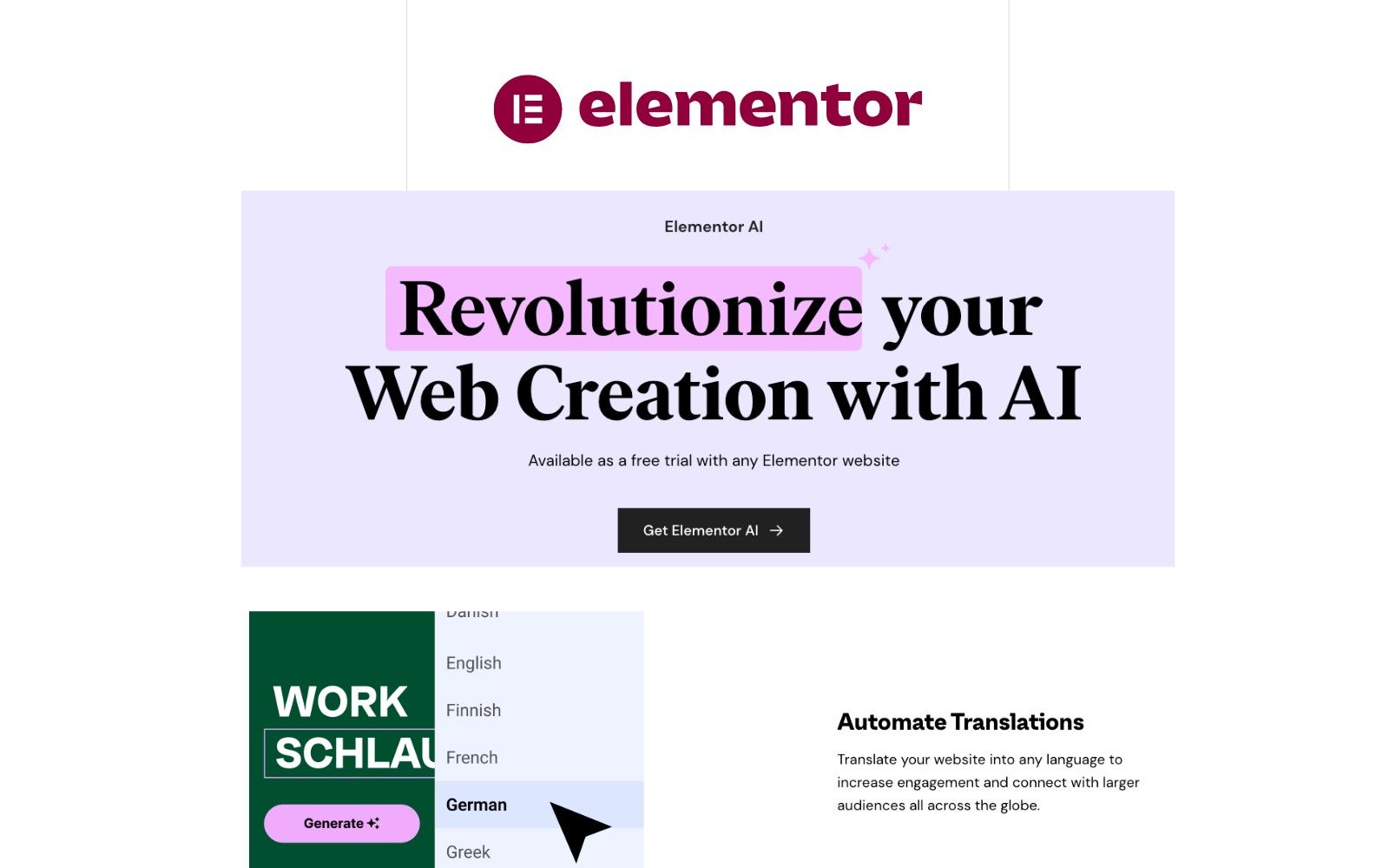 Elementor AI