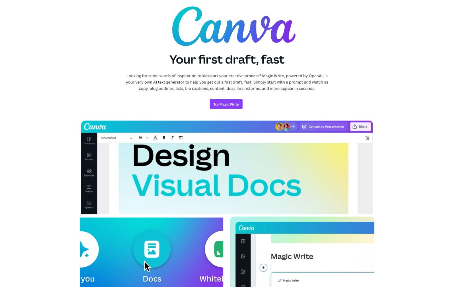 Canva Magic Write