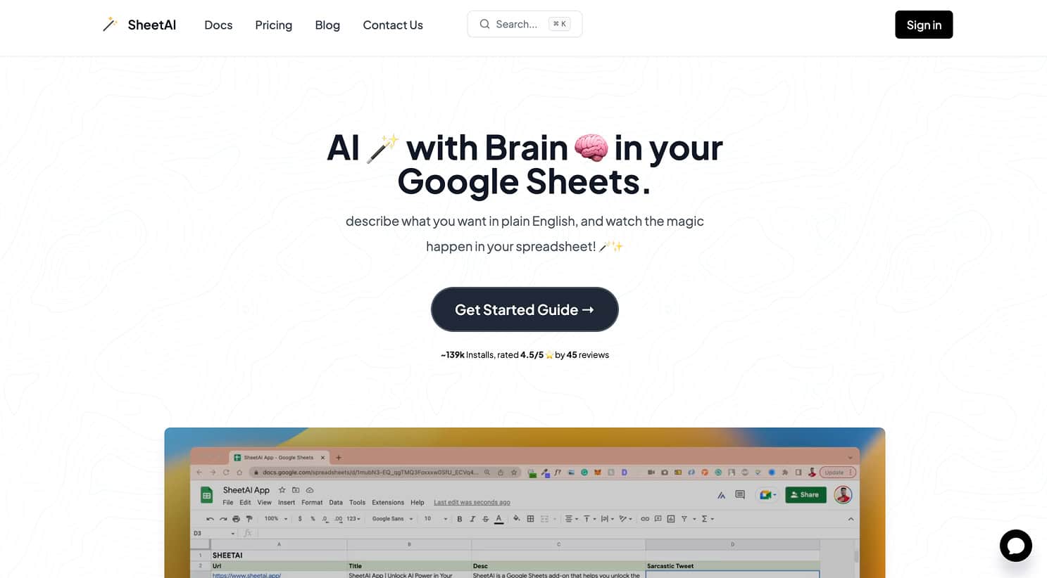 Sheet AI