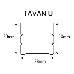 Ceiling U Profile thumbnail 2