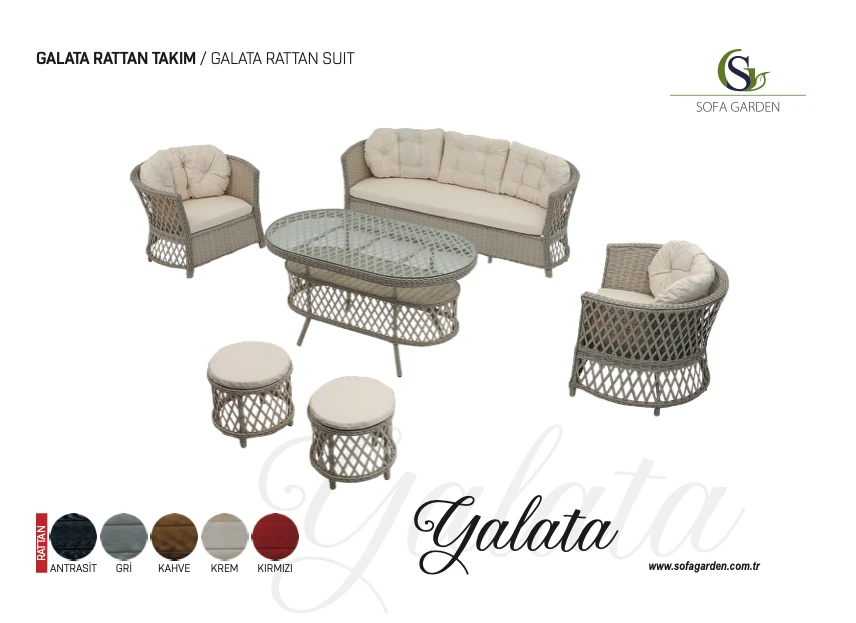 Rattan Lounge Set - Galata 1
