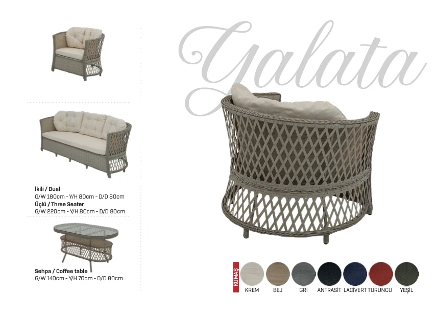 Rattan Lounge Set - Galata thumbnail 2