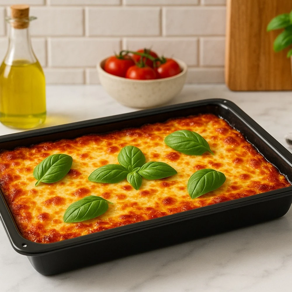 26*37 Enameled Rectangular Tray thumbnail 3