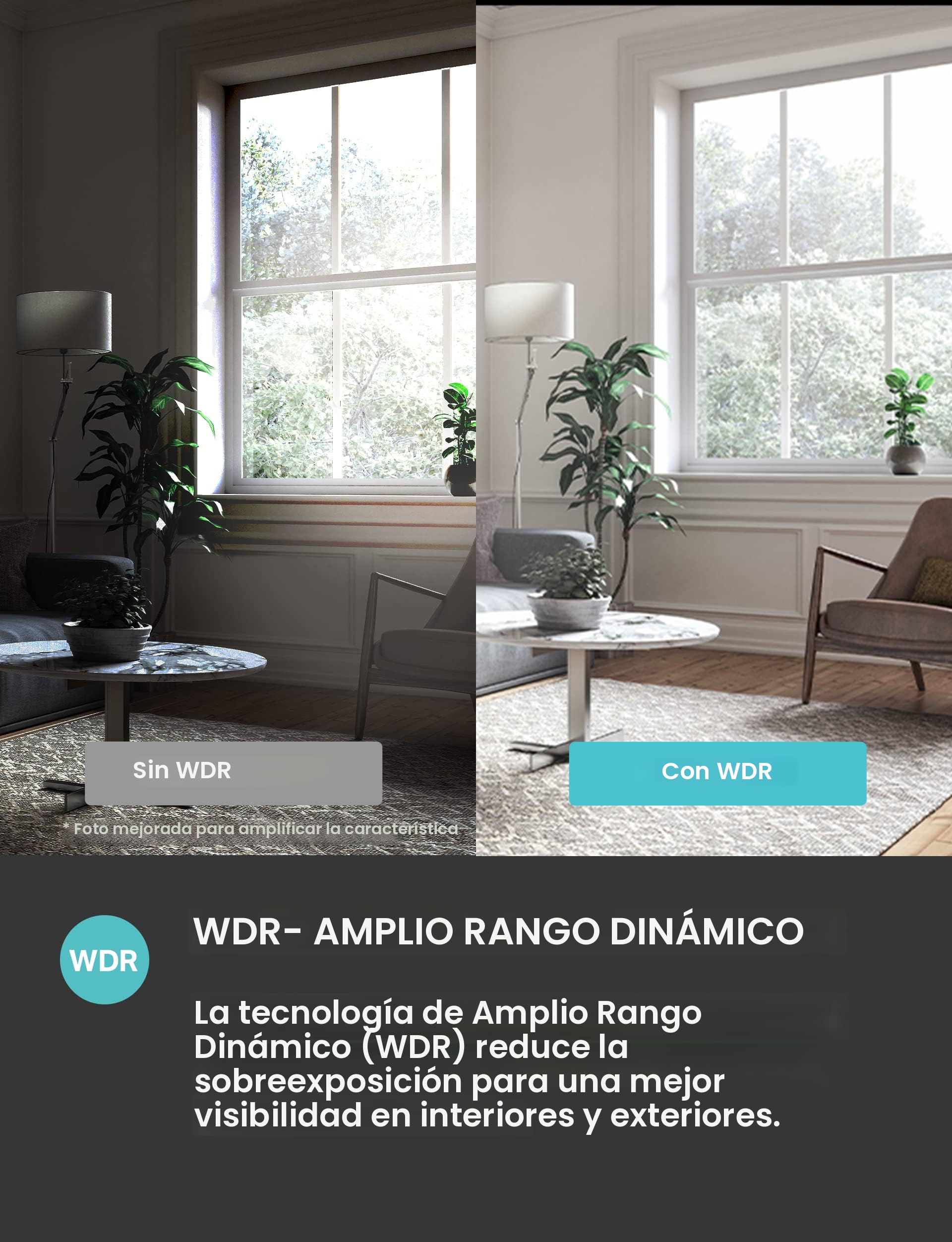 Cámara Kasa Smart con WDR: mejor visibilidad en interiores con luz natural