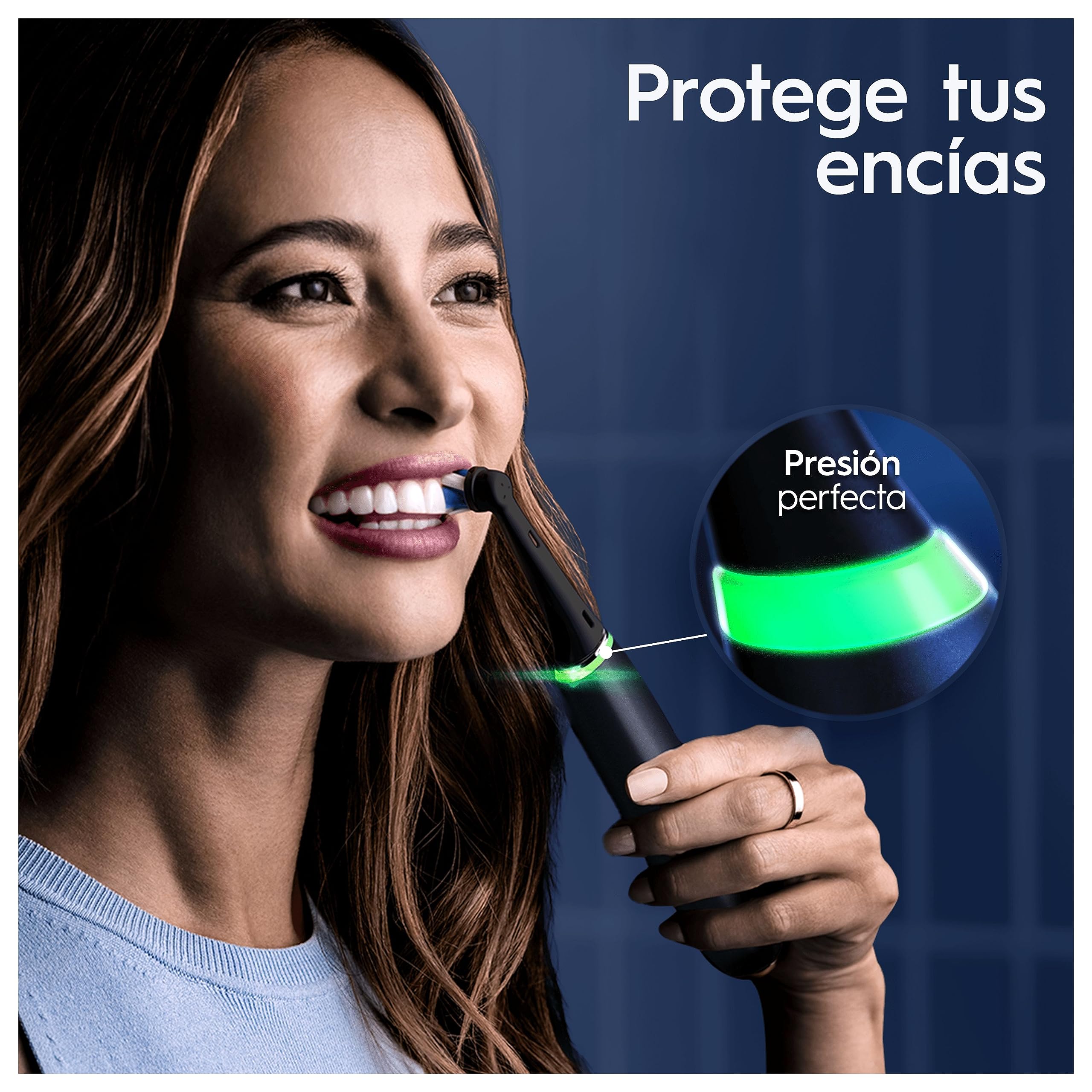 Cepillo eléctrico Oral-B iO 9 con sensor de presión para proteger encías