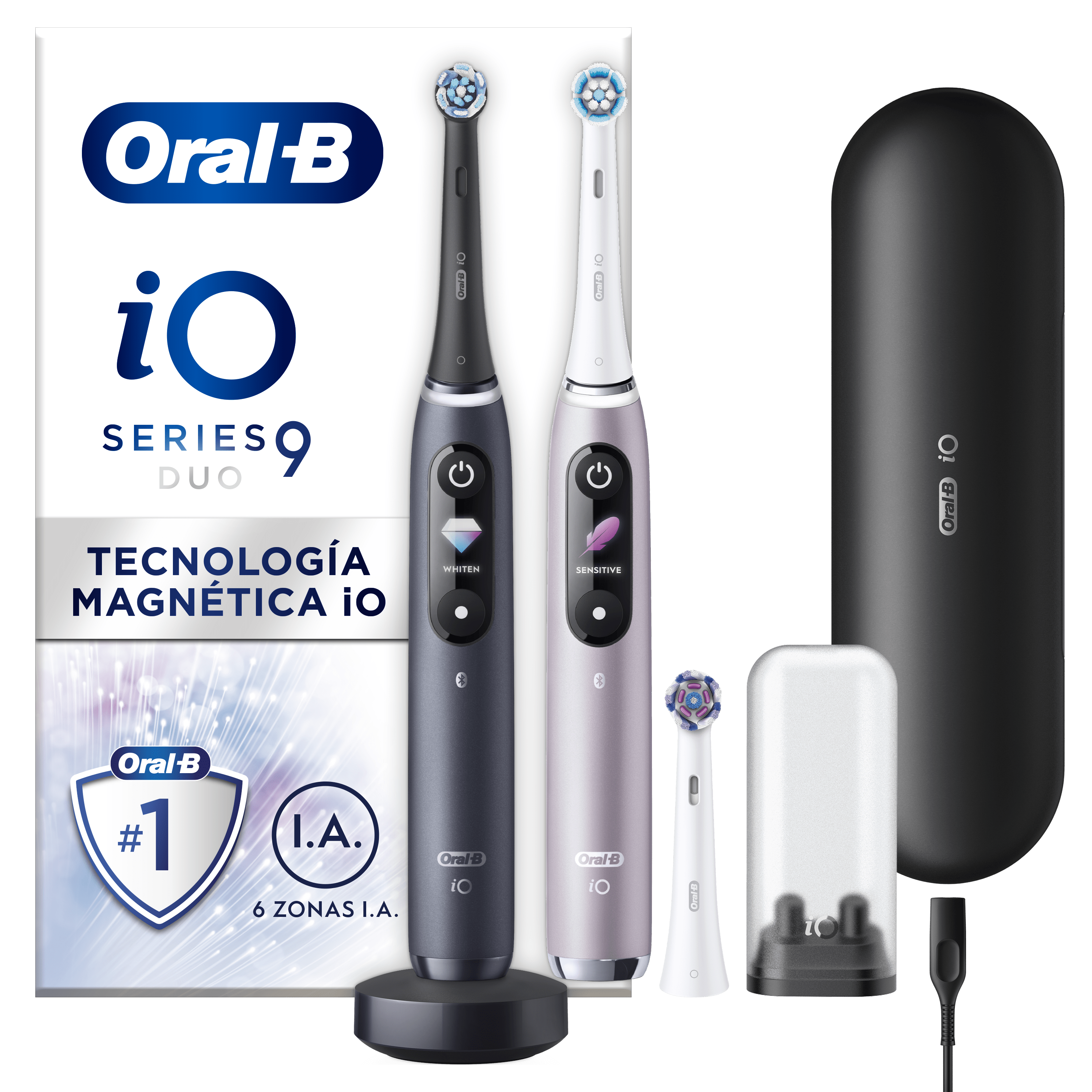 Oral-B iO 9 Duo cepillos eléctricos con accesorios y estuche