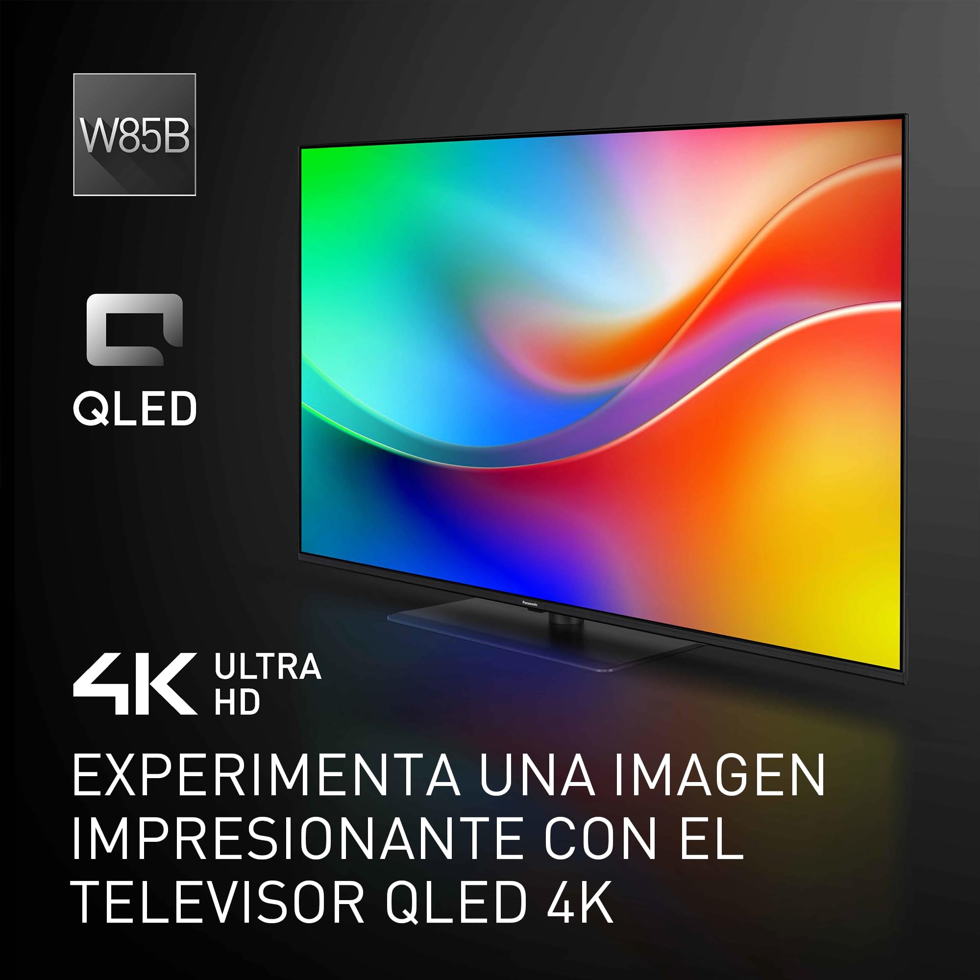 Televisor Panasonic QLED 4K Ultra HD Serie W85B con colores vibrantes