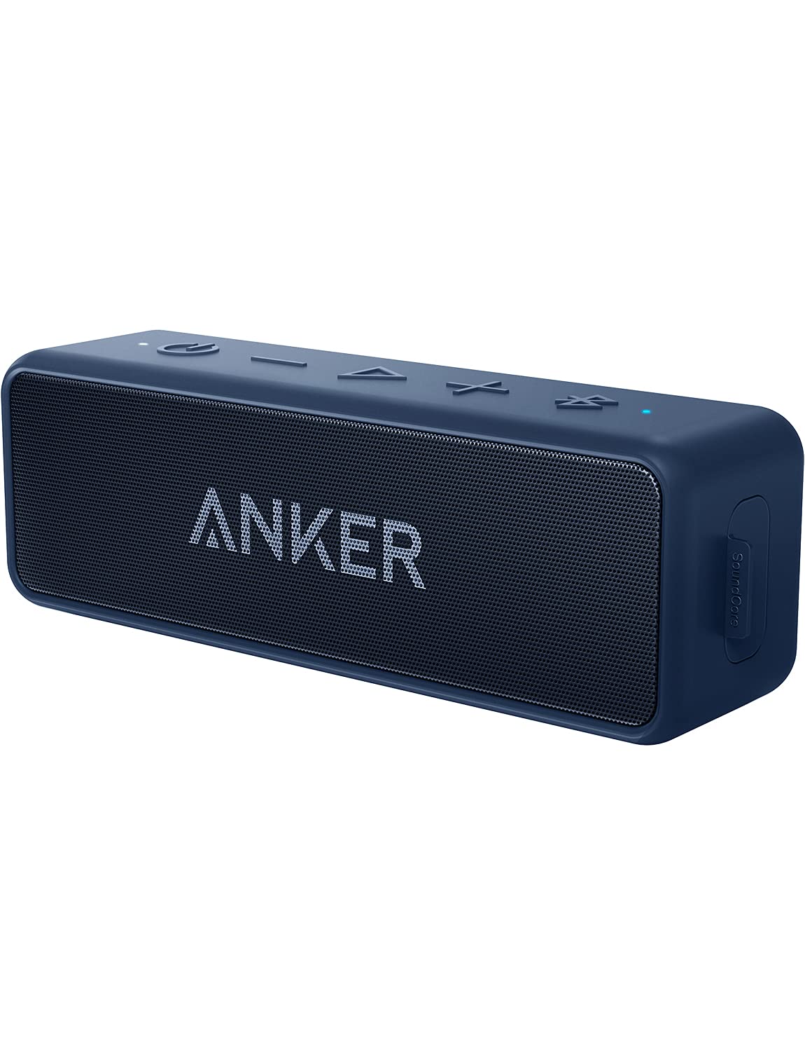 Altavoz Bluetooth portátil Anker SoundCore 2 azul marino con sonido estéreo de 12W y resistencia al agua IPX7