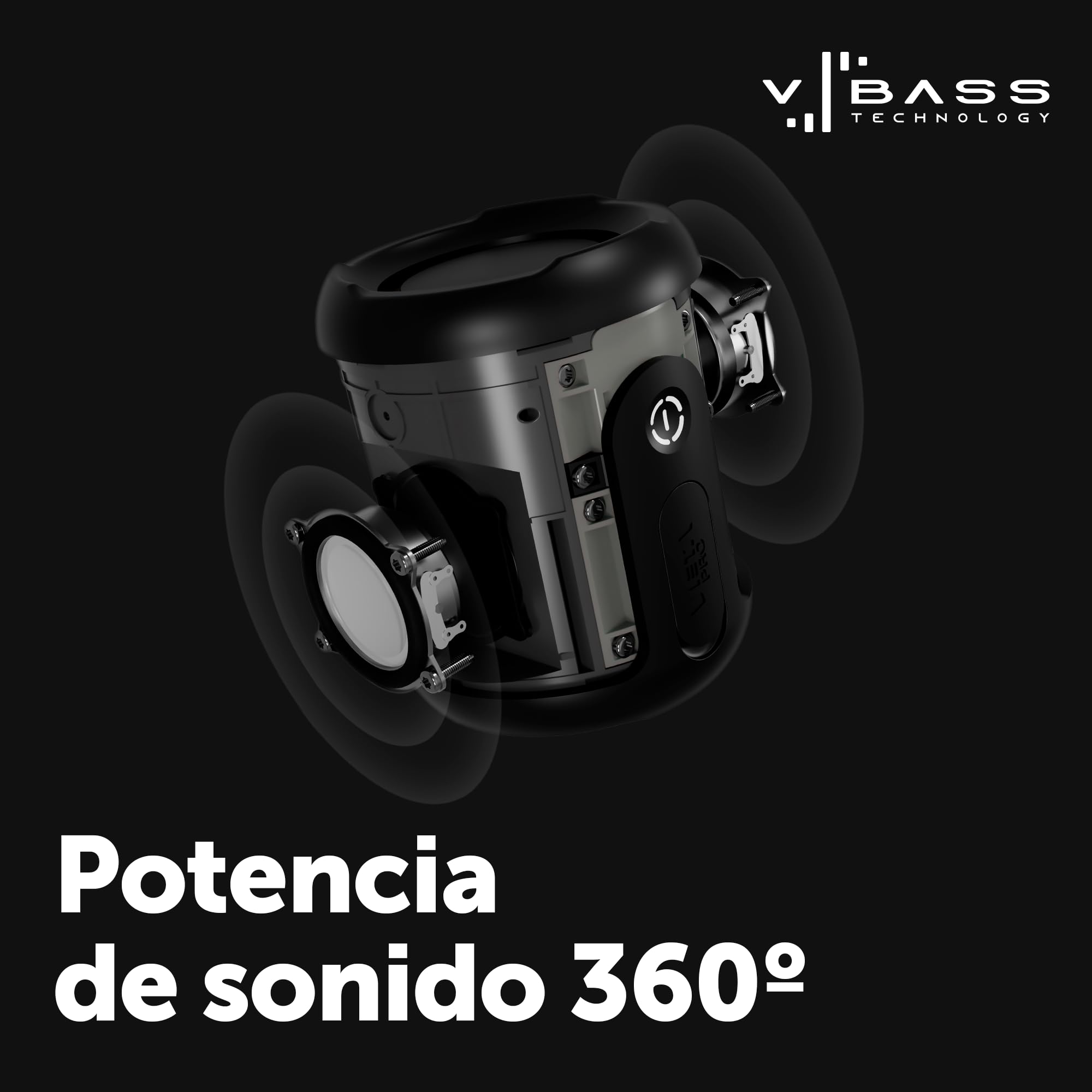 Altavoz Bluetooth Vieta Pro Easy 4 con tecnología V-BASS y potencia de sonido 360 grados