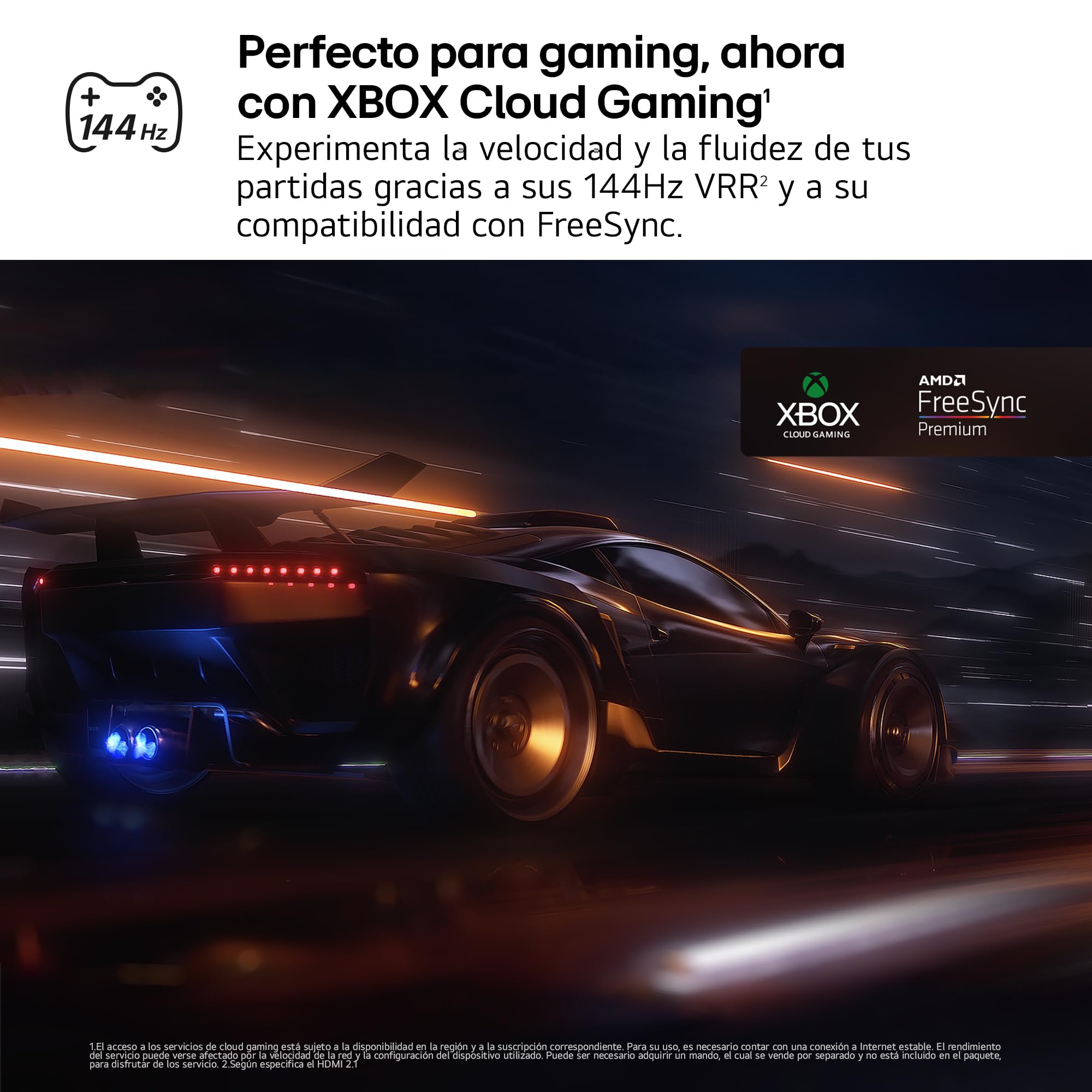 Smart TV LG 55QNED85A6C con Xbox Cloud Gaming, 144Hz VRR y AMD FreeSync Premium