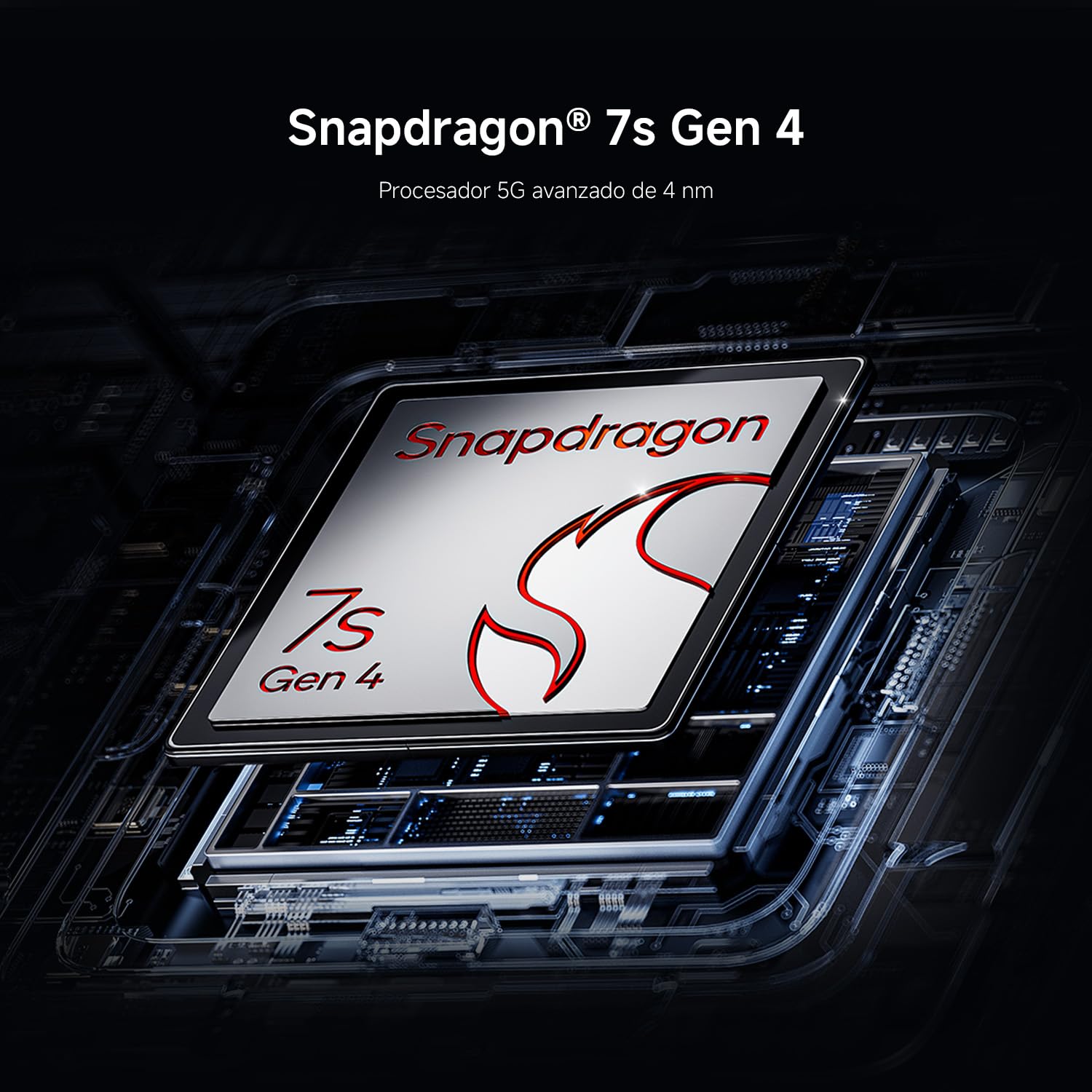 Procesador Snapdragon 7s Gen 4 de 4nm del POCO M8 Pro 5G con conectividad 5G avanzada