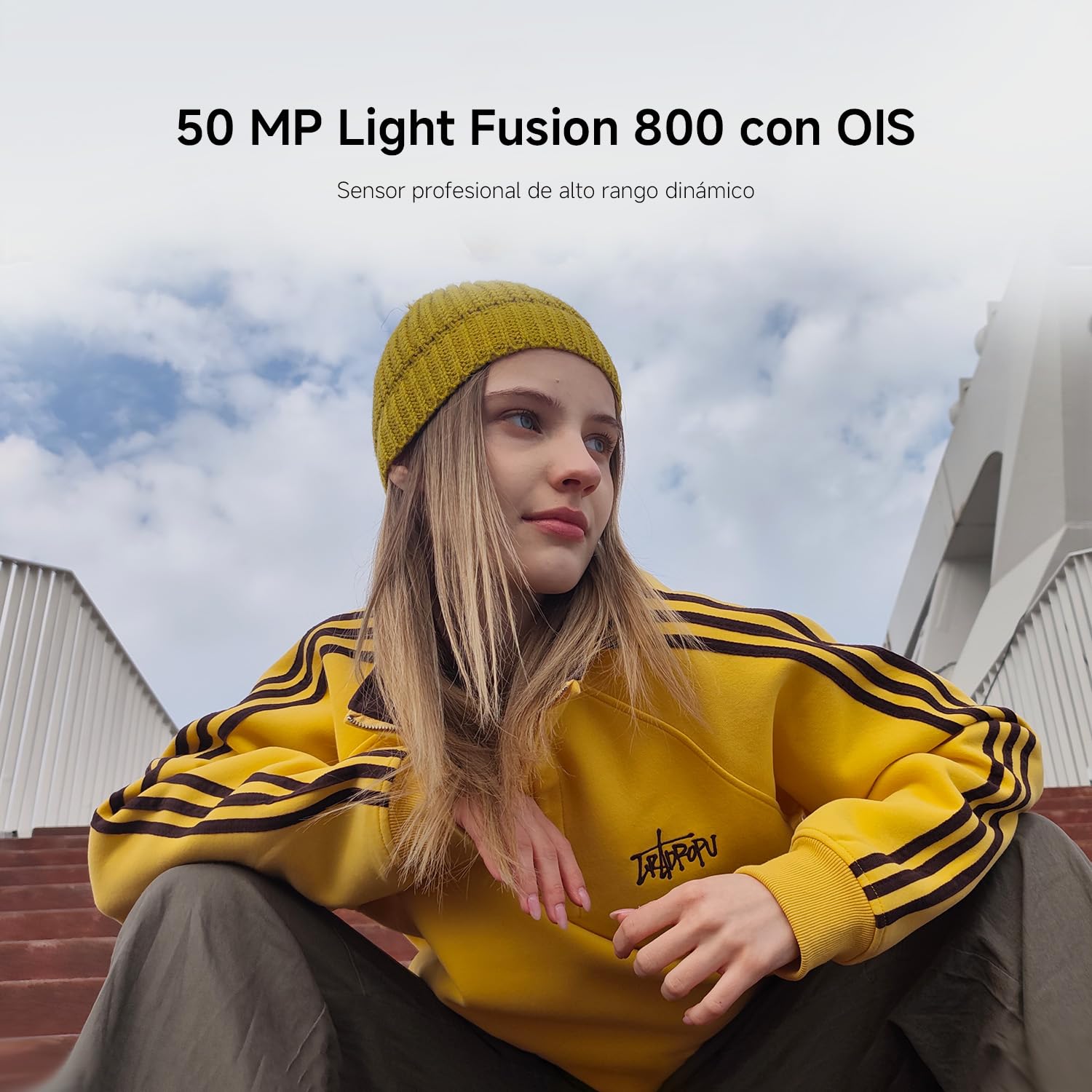 Muestra de cámara 50MP Light Fusion 800 con OIS del Xiaomi Poco M8 Pro 5G mostrando retrato outdoor