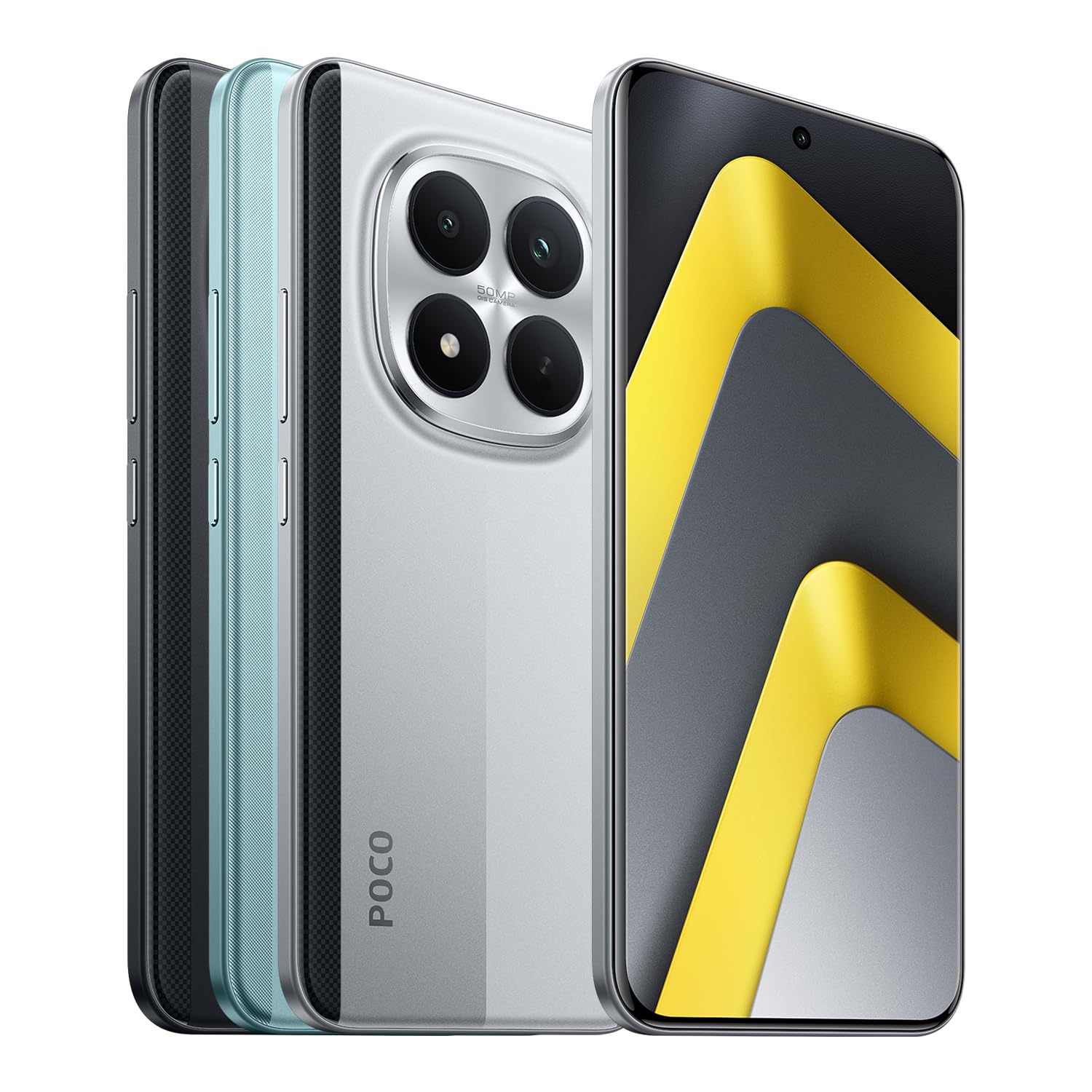 Smartphone Xiaomi POCO M8 Pro 5G color plata con cámara de 50MP y pantalla AMOLED de 6,83 pulgadas