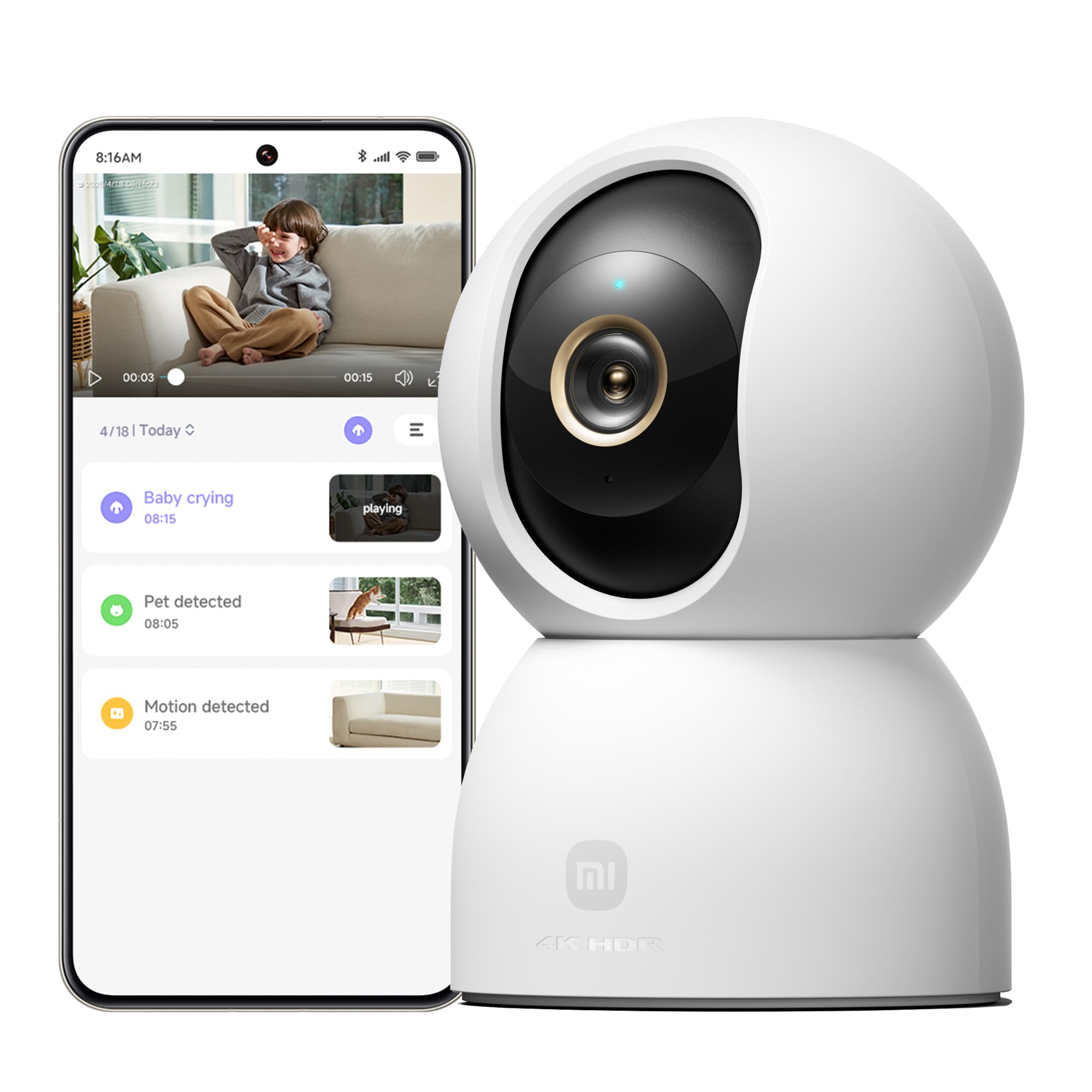 Cámara vigilancia Xiaomi C302 con app móvil y detección inteligente