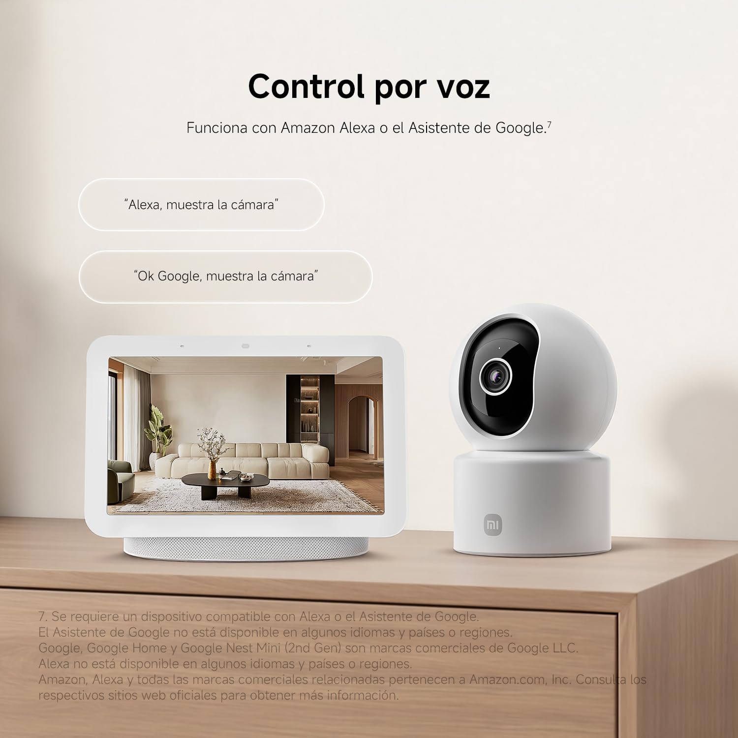 Cámara Xiaomi C302 y asistente inteligente con control por voz