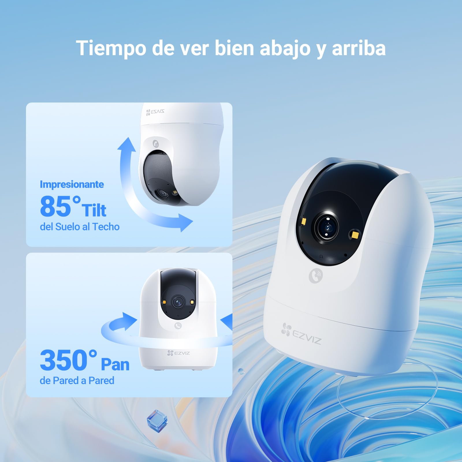 Cámara EZVIZ C6N G1 3K con giro 350° y tilt 85°