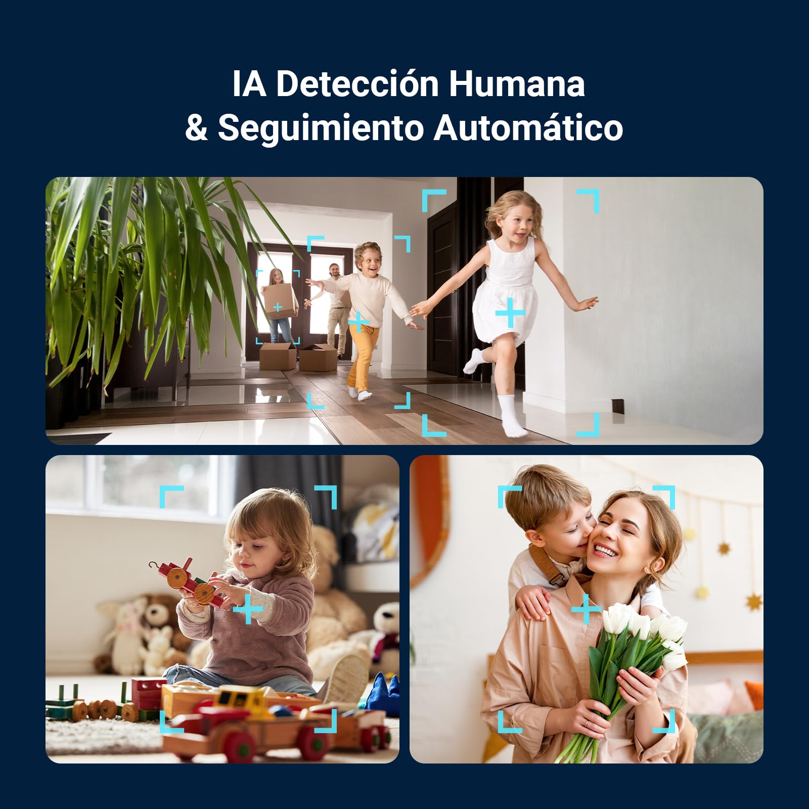 Sistema de detección humana y seguimiento automático en acción