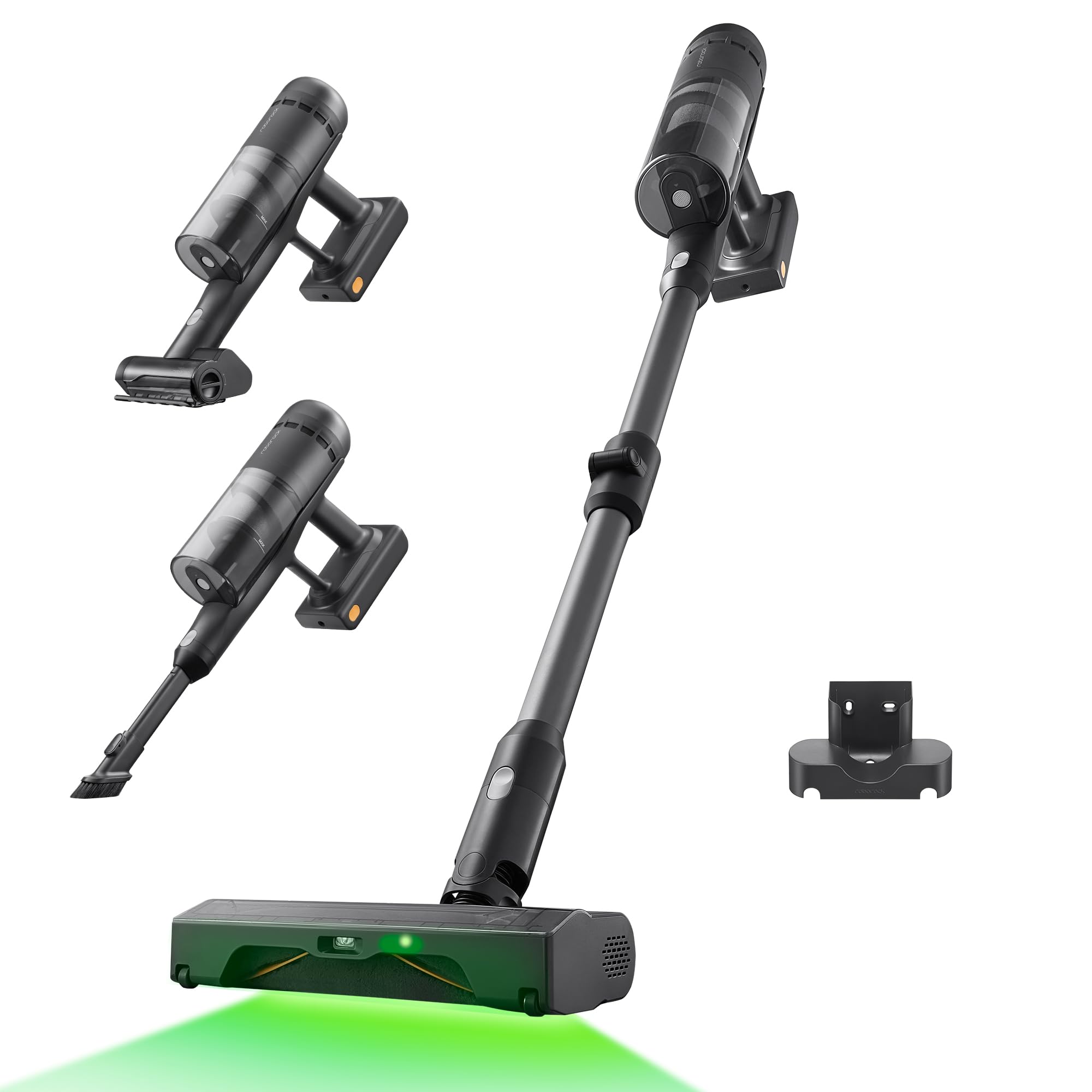 Aspiradora sin cable Roborock H60 con accesorios y luz LED verde