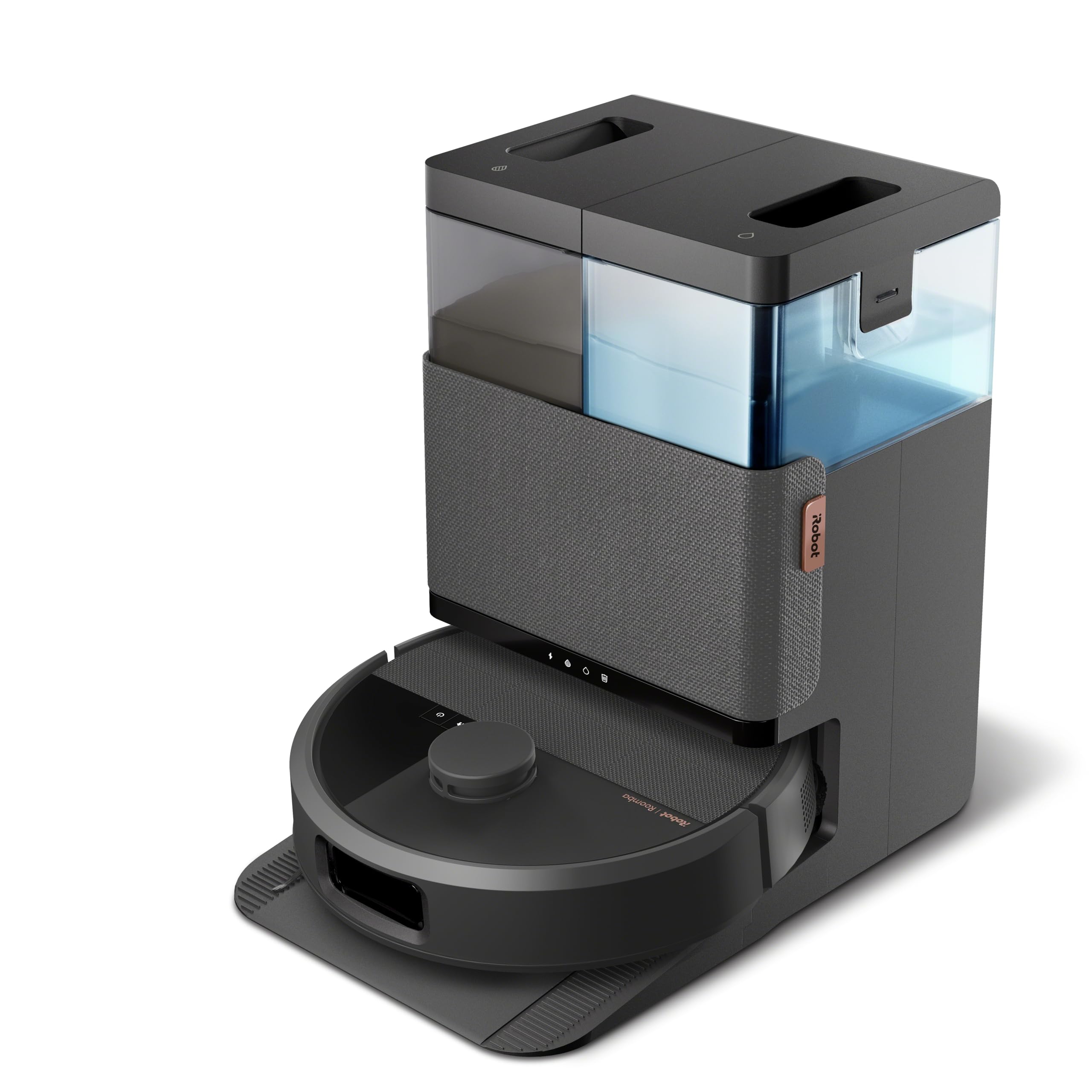 Robot aspirador con función de limpieza húmeda y diseño elegante