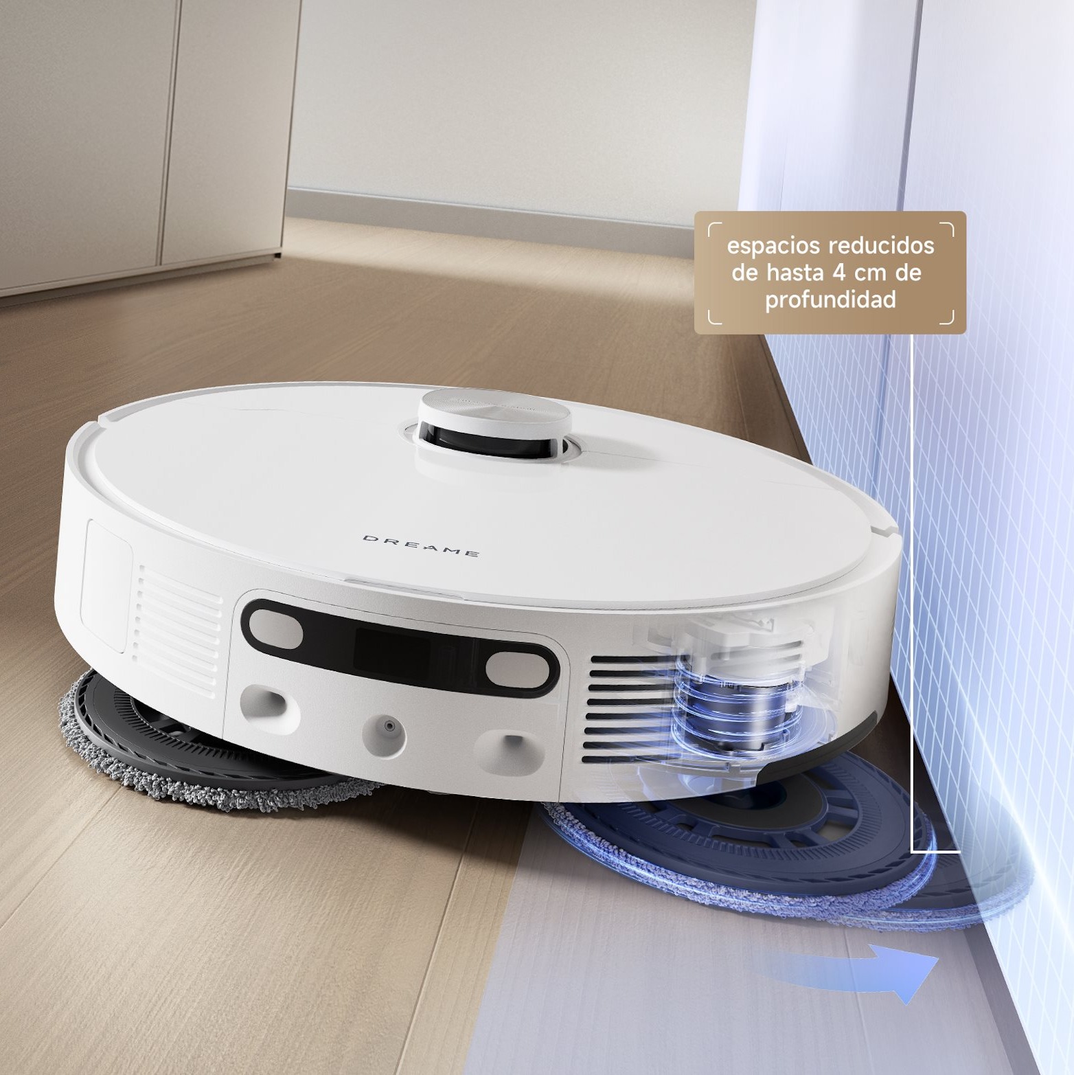 Robot aspirador Dreame en funcionamiento