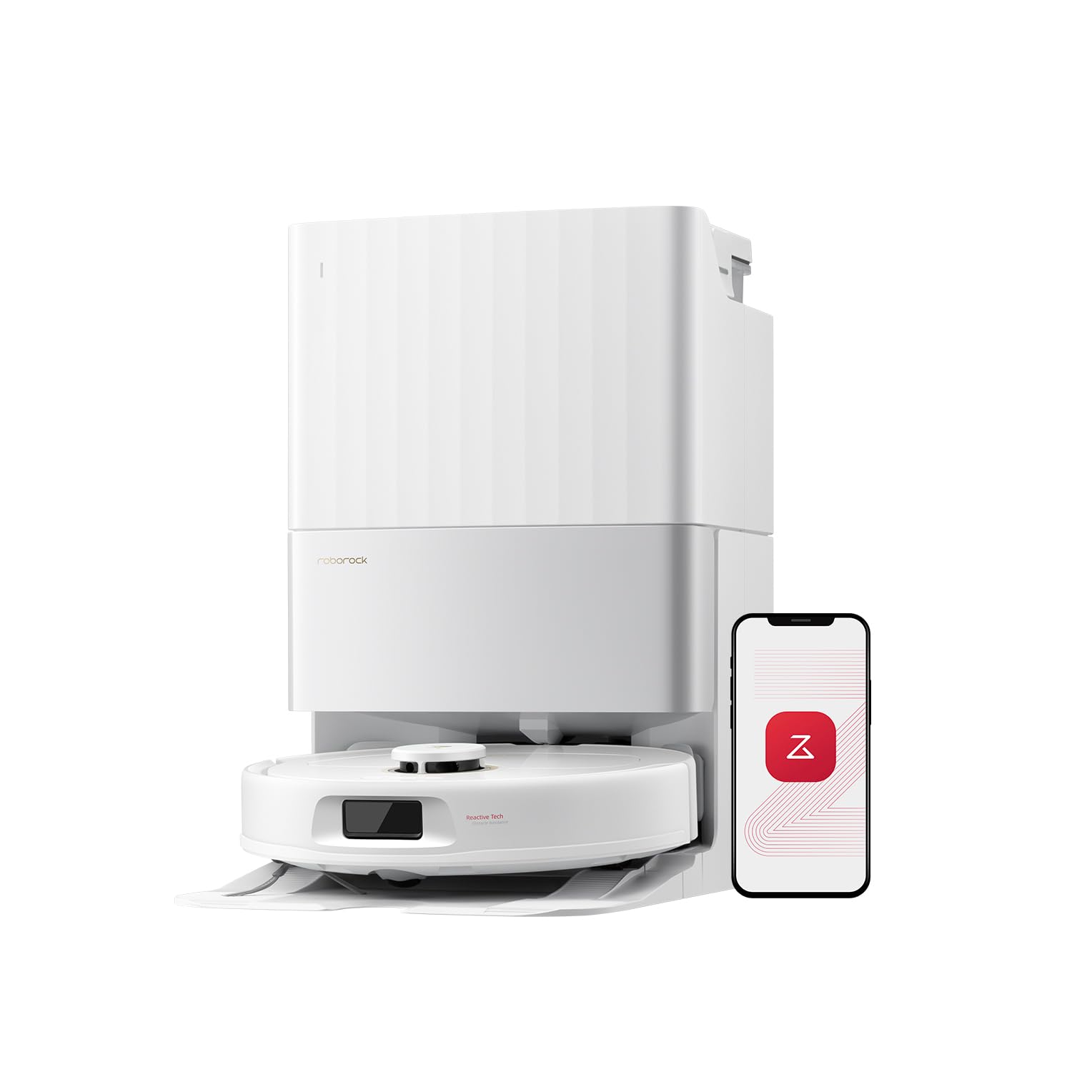 Roborock QV 35A blanco con estación multifunción y aplicación móvil