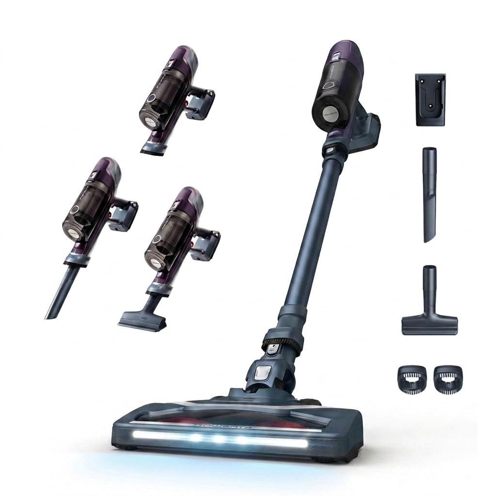 Aspiradora escoba Rowenta XPert 6.60 sin cable con accesorios y luces LED.