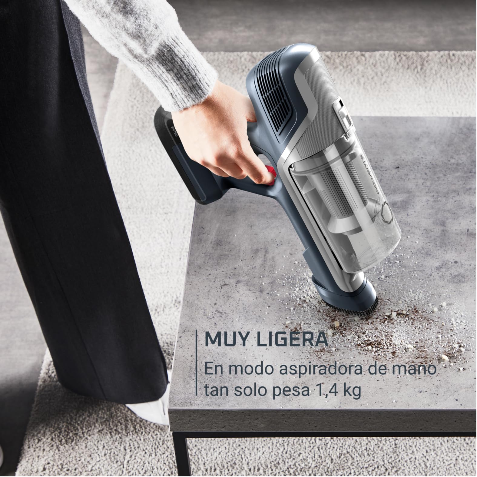 Aspiradora escoba Rowenta XPert 6.60 modo mano ligera.