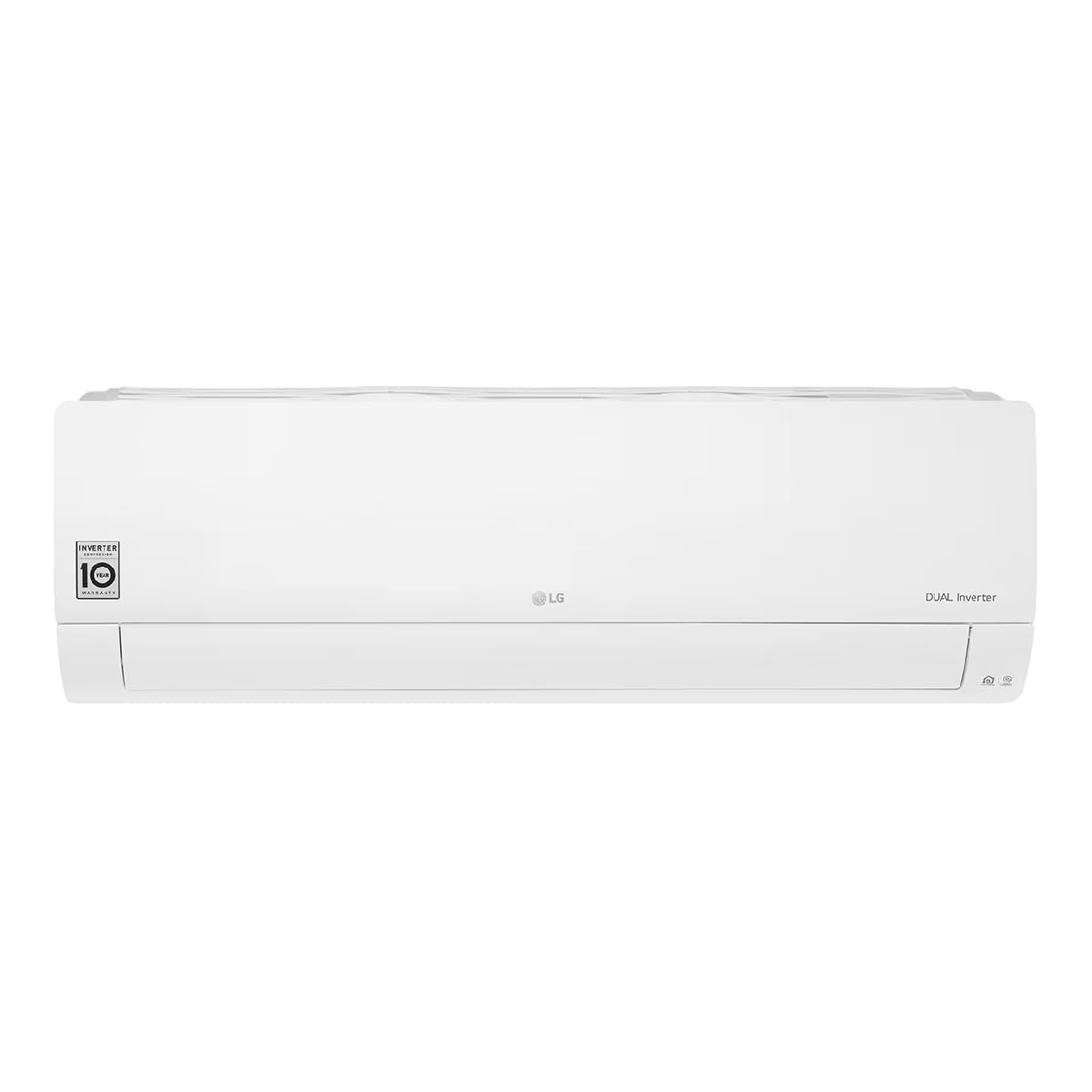 Vista frontal del aire acondicionado LG Libero Smart S12ET blanco