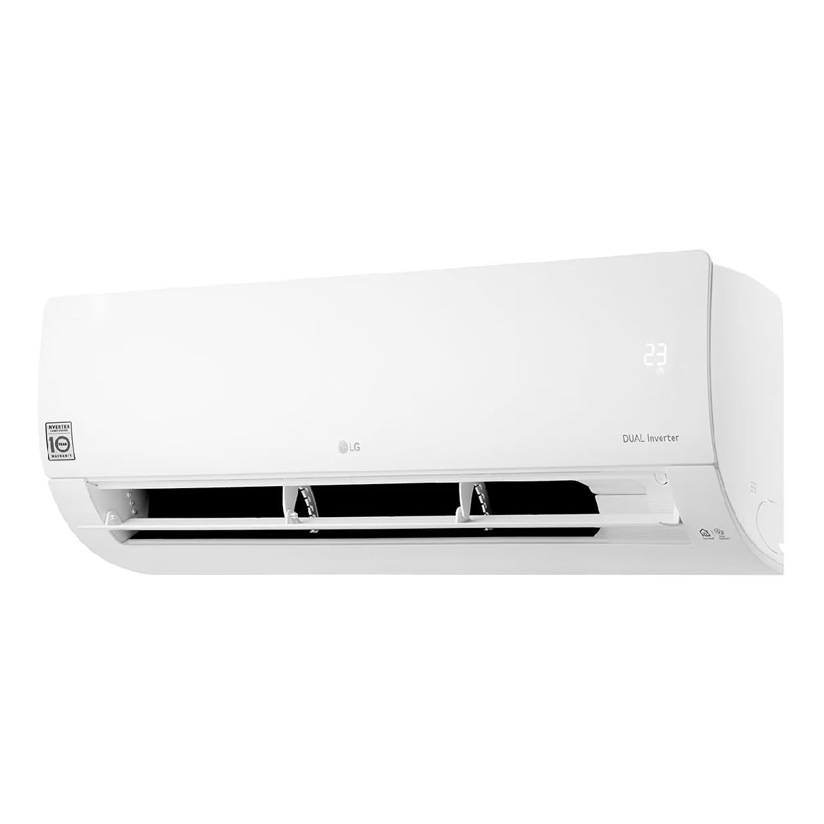 Aire acondicionado split LG Libero Smart Inverter 12000 BTU color blanco con tecnología Dual Inverter.