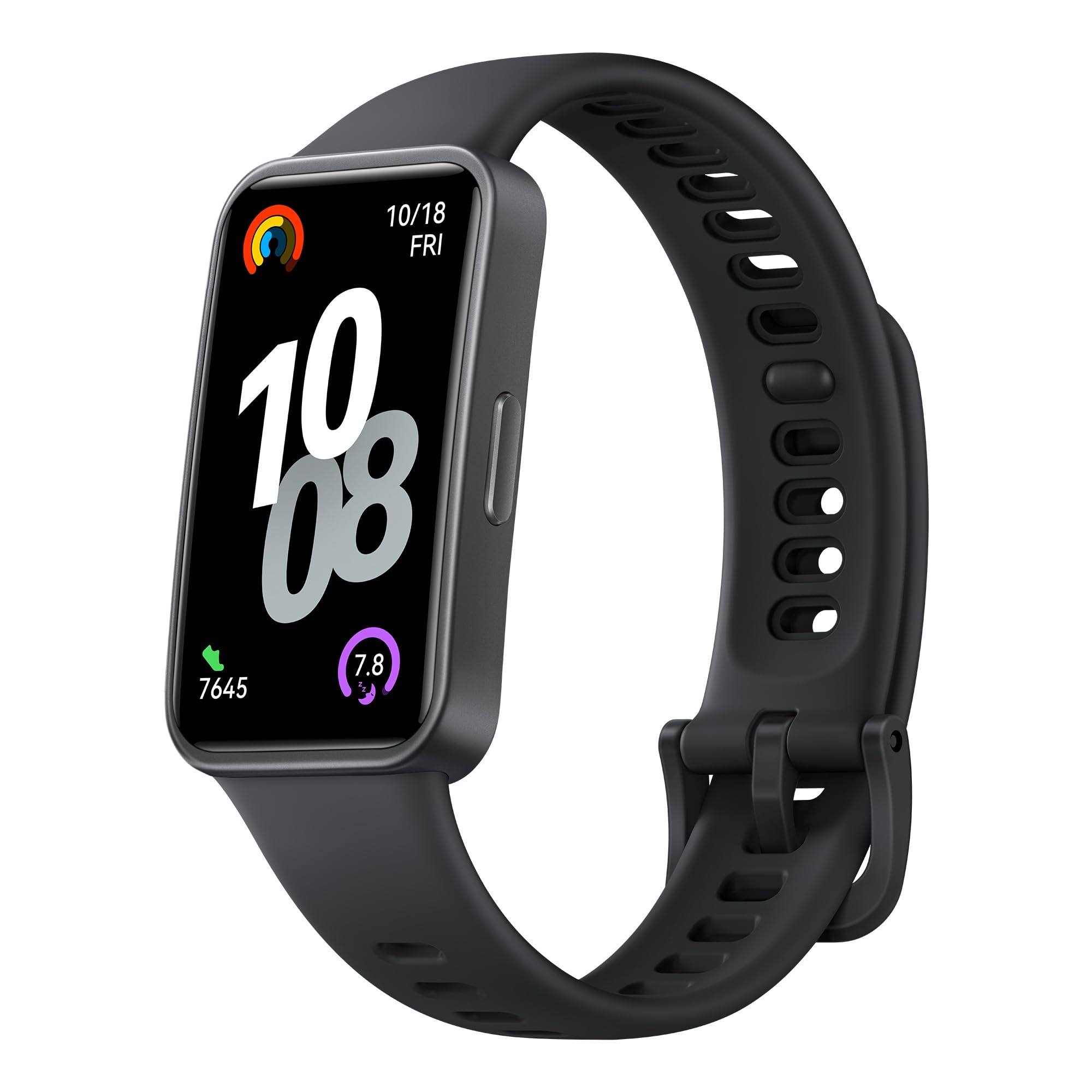 HUAWEI Band 10 negra con pantalla AMOLED y datos de actividad y sueño