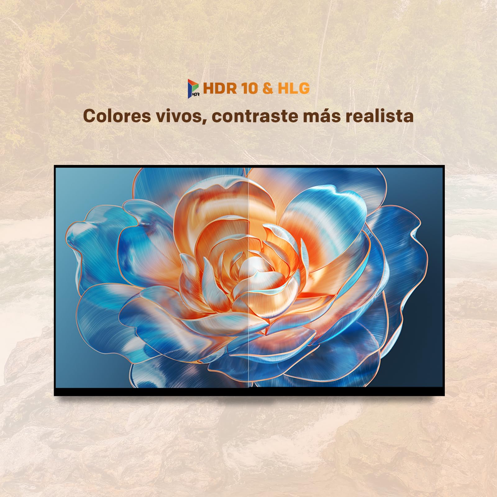 Demostración promocional de HDR10 y HLG en el televisor coocaa QLED