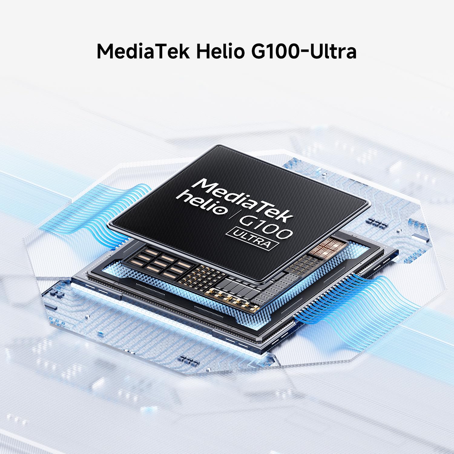 Representación del procesador MediaTek Helio G100 Ultra del Redmi Note 15