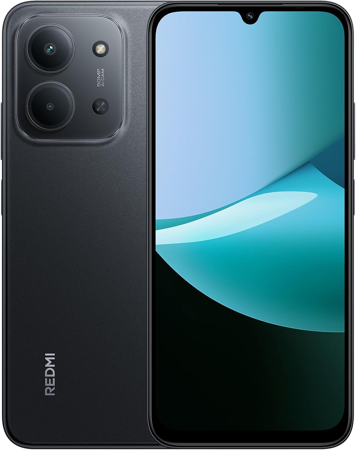 Smartphone Xiaomi Redmi 15C negro con cámara dual 50MP y pantalla 6,9 pulgadas