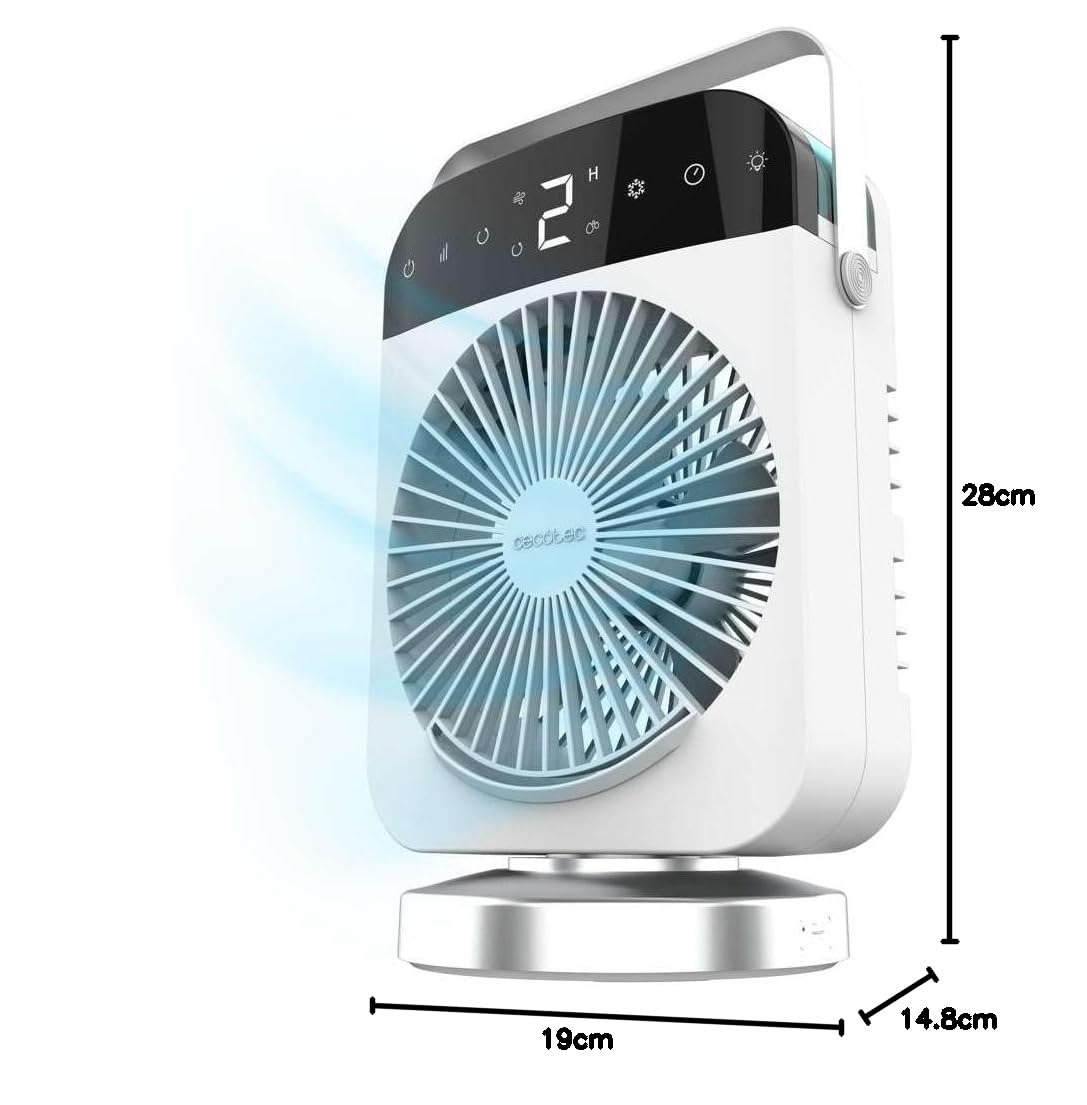 Medidas del Cecotec EnergySilence 600 DeskChill: 28 centímetros de alto y base compacta