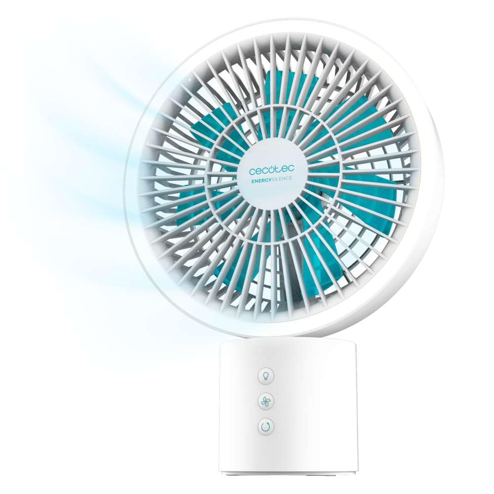 Ventilador Cecotec EnergySilence 8000 con gráfico de flujo de aire