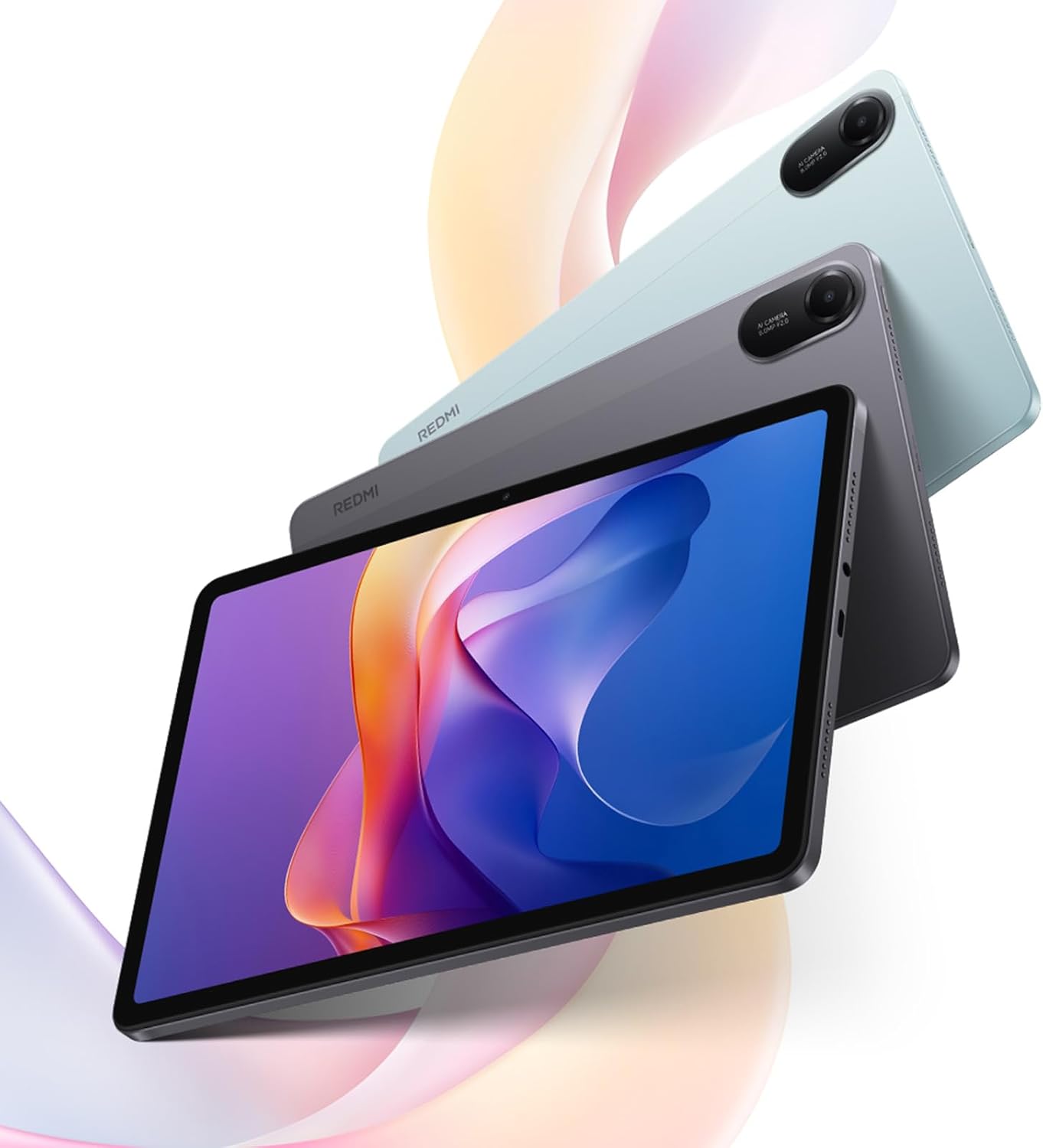 Xiaomi Redmi Pad 2 tablet de 11 pulgadas en colores gris grafito y verde menta con pantalla 2.5K