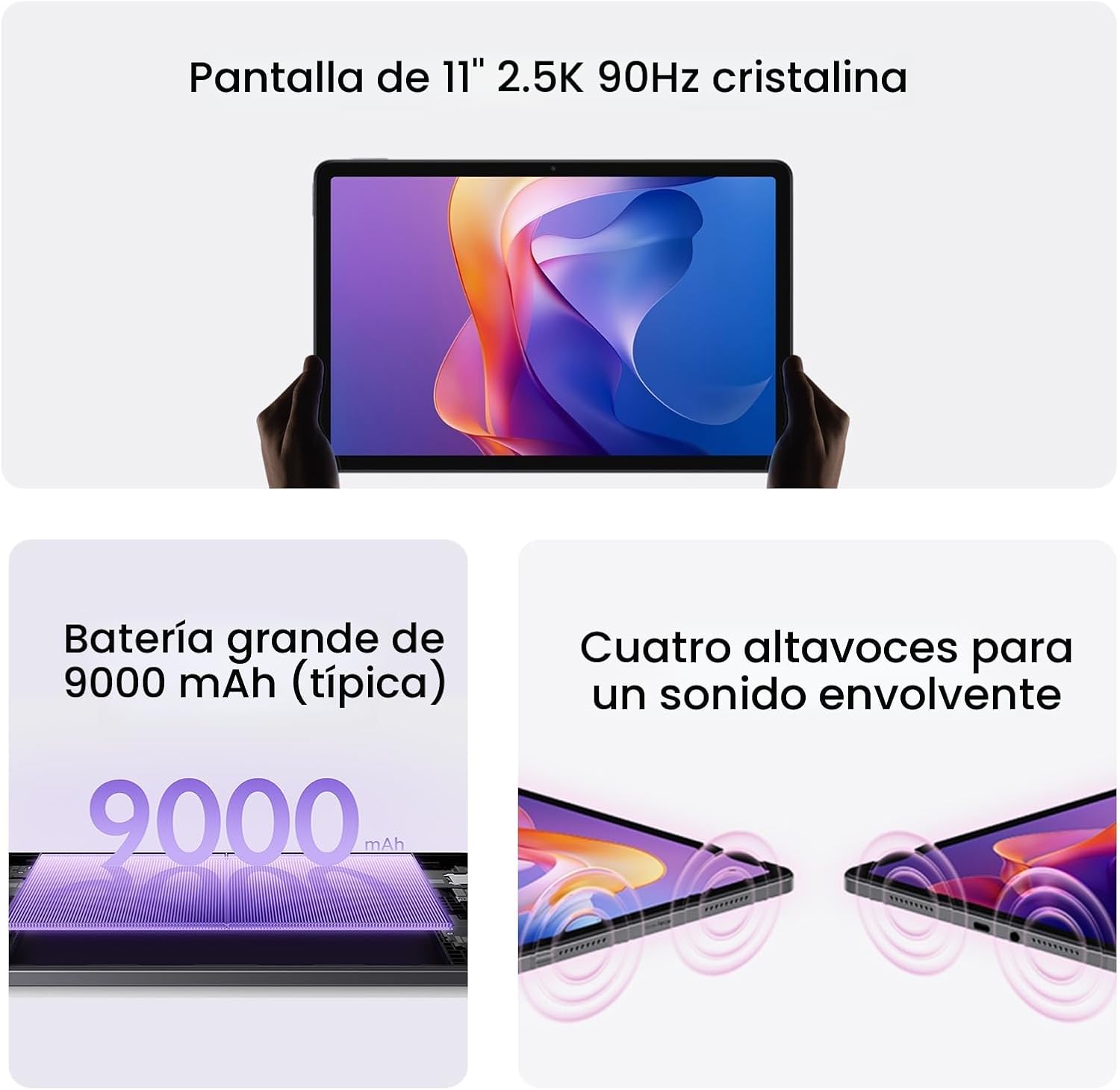 Xiaomi Redmi Pad 2 tablet con pantalla 2.5K, batería 9000 mAh y cuatro altavoces Dolby Atmos