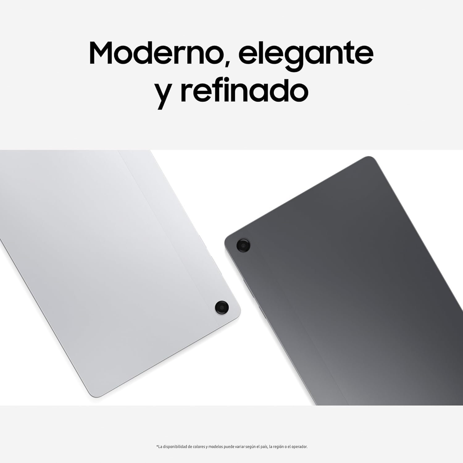 Parte trasera de dos tablets Samsung Galaxy Tab A11+ en gris claro y gris oscuro