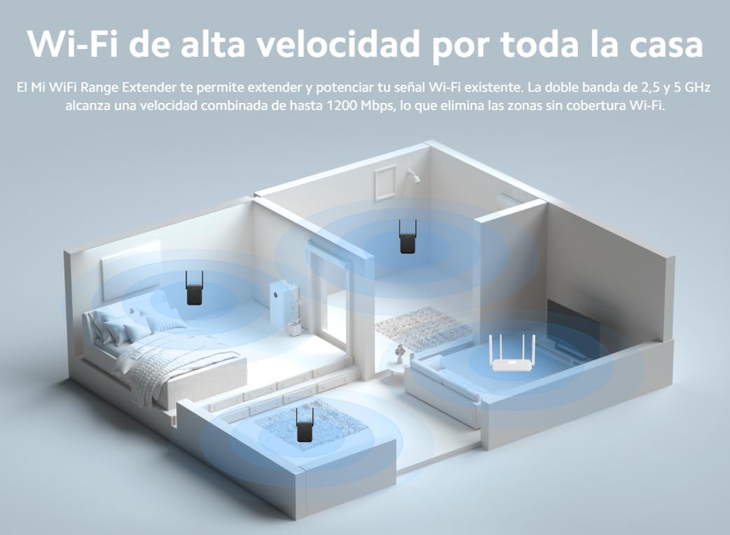 Wi-Fi range extenders in a home setup