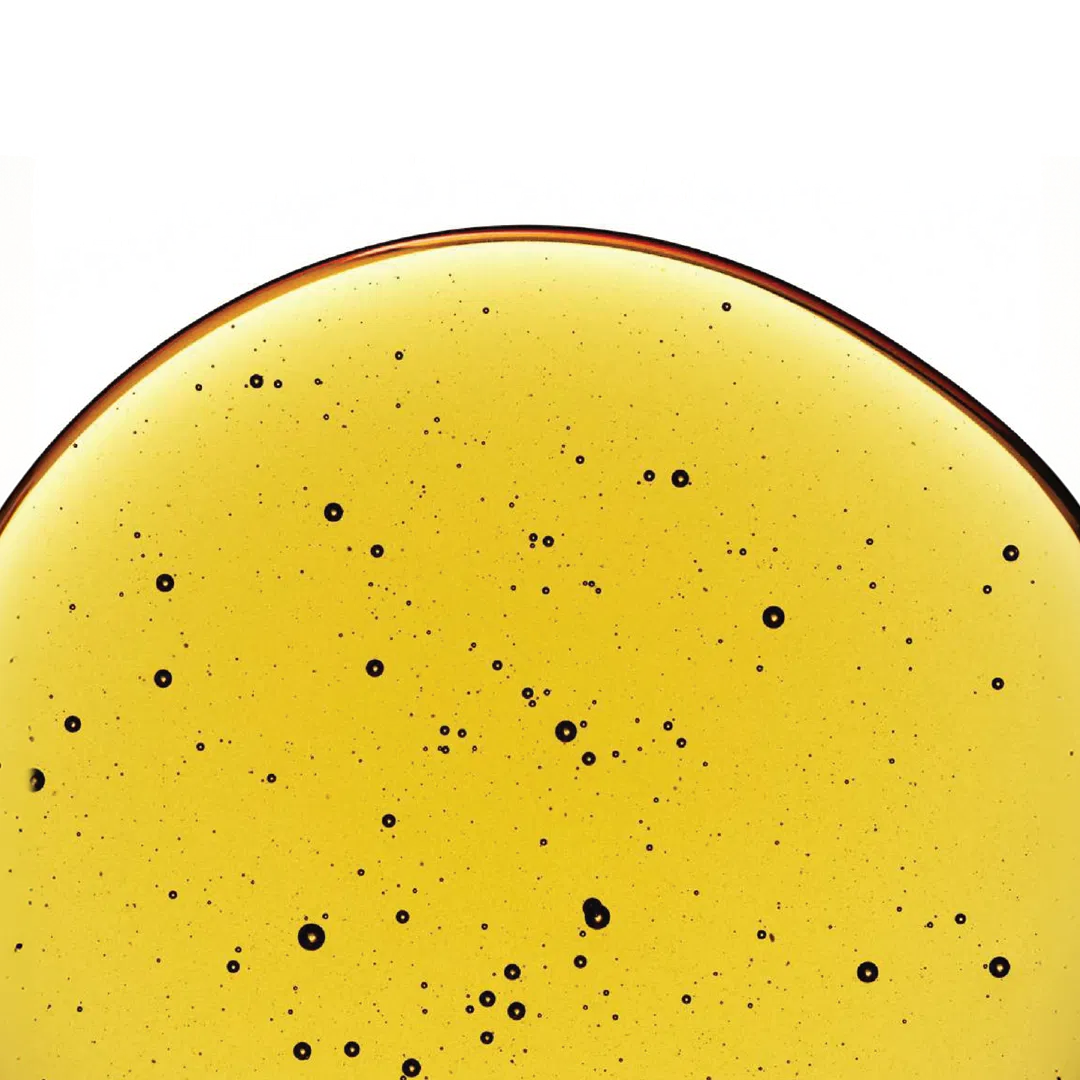 Texture dorée d’extrait — mélange de berbérine