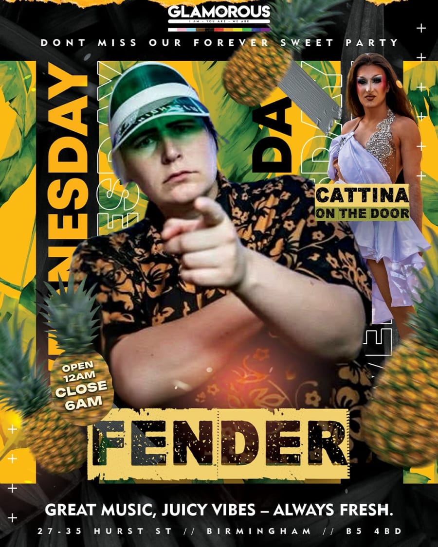 Fender Wednesdays at Glamorous poster