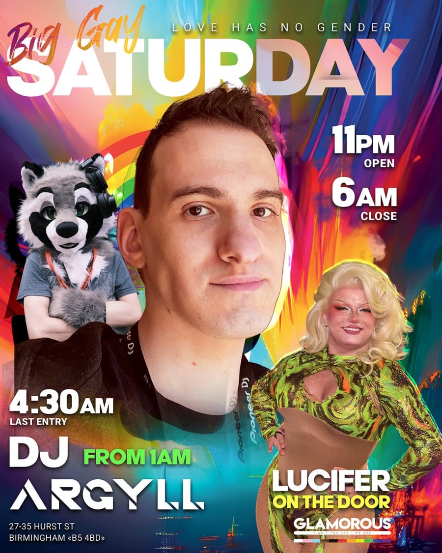 Big Gay Saturday at Glamorous poster