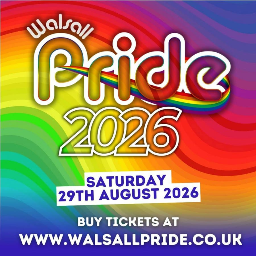 Walsall Pride 2026 poster