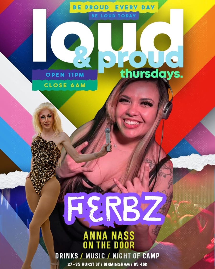 FERBZ — Loud and Proud Thursdays at Glamorous poster
