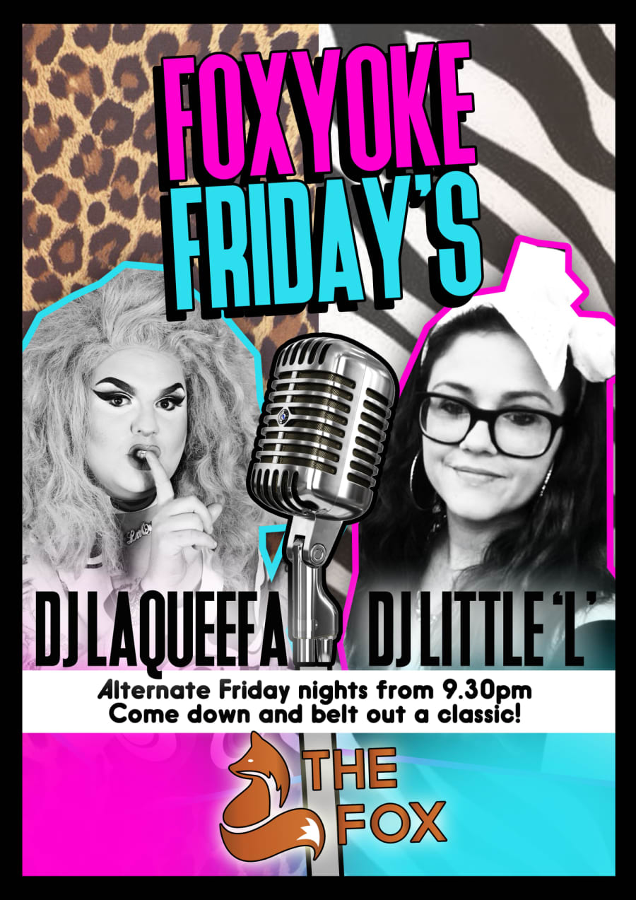 Karaoke Fridays at The Fox poster