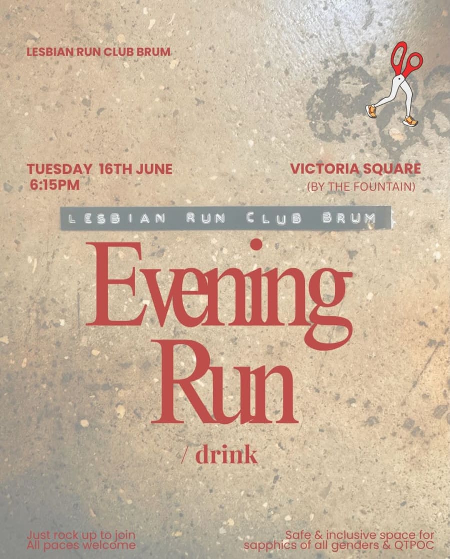 Lesbian Run Club Brum: Run 40 poster