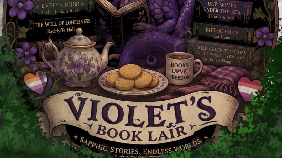 Sapphic Silent Book Club poster