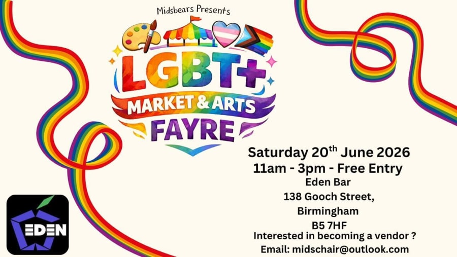 LGBT+ Market & Arts Fayre poster